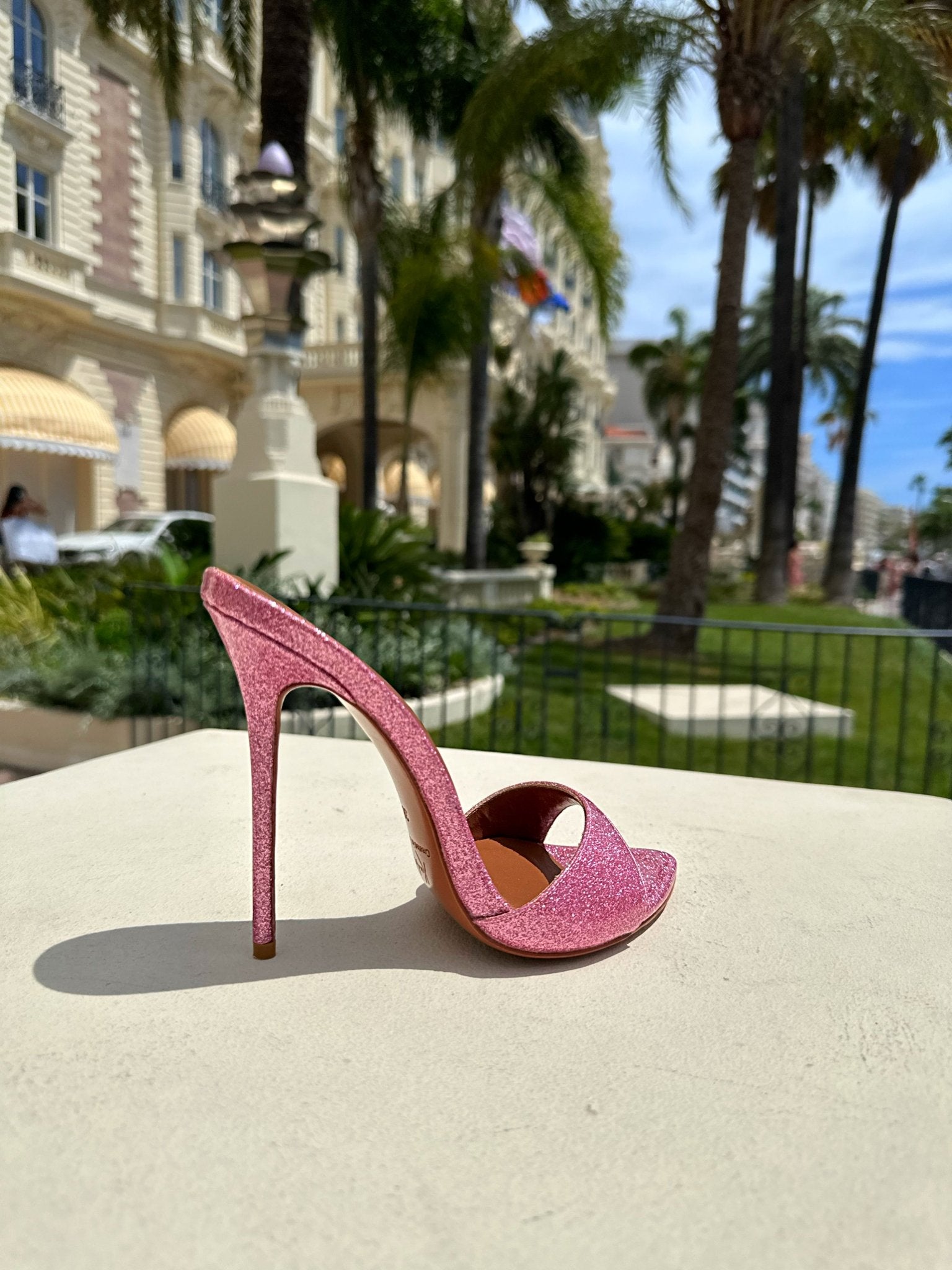 Pink Diamond Dust Mules - Kandee