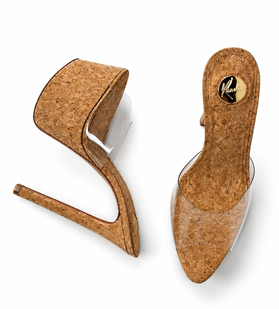 Cork Platform 180mm heel Mules
