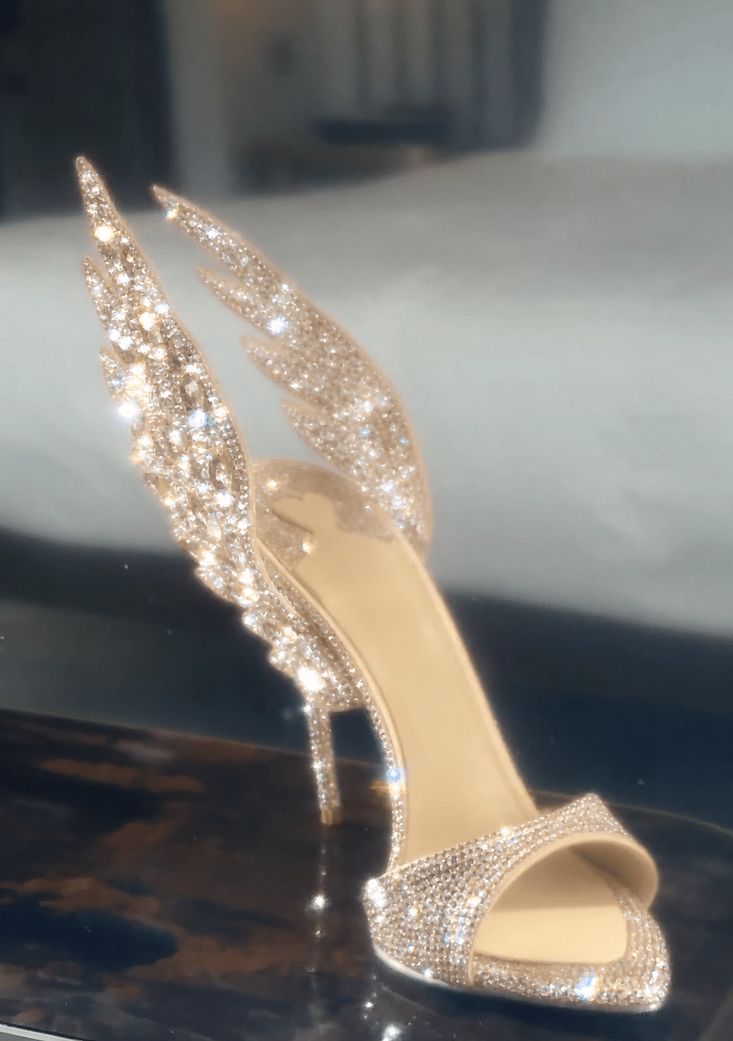 Angel Wing Crystal Mules *LIMITED EDITION - Kandee