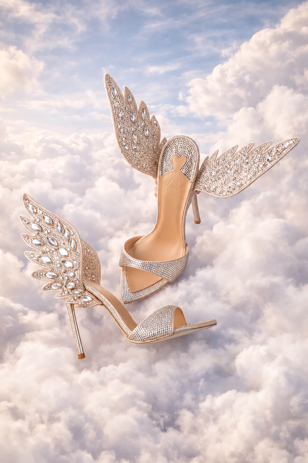 Angel Wing Crystal Mules *LIMITED EDITION
