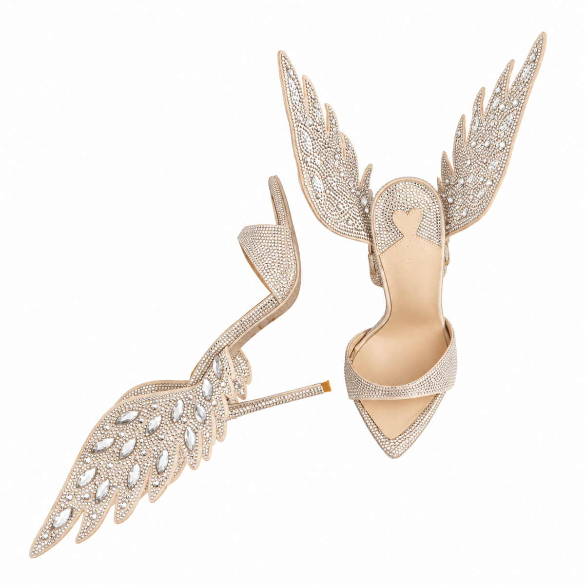 Angel Wing Crystal Mules *LIMITED EDITION