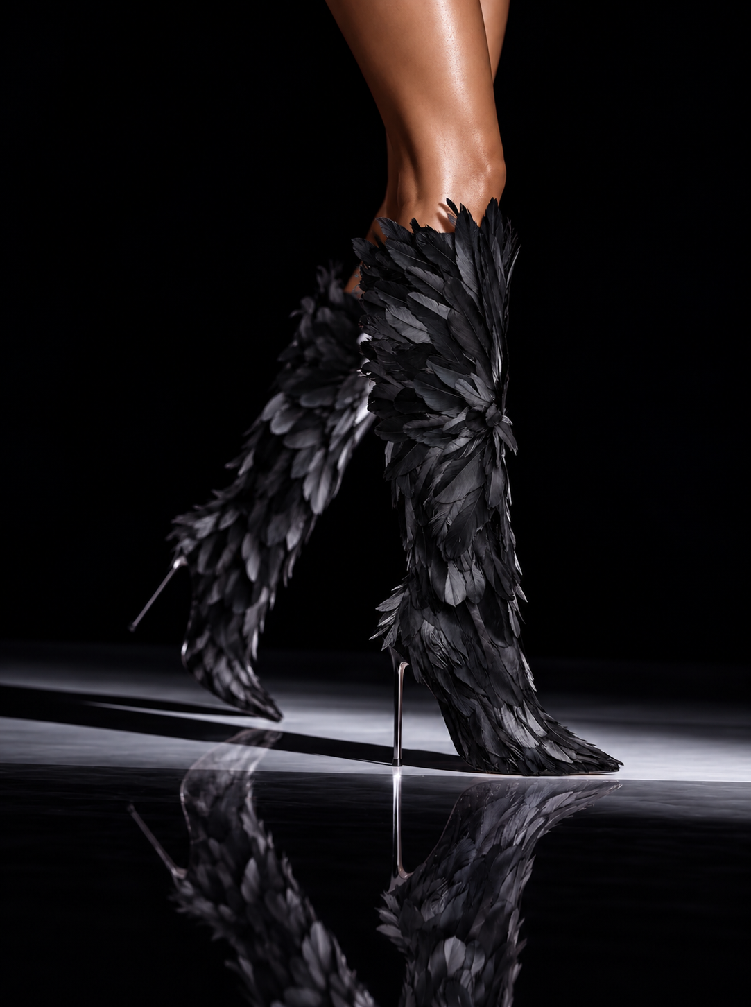 Black Swan Feather 105 Boots