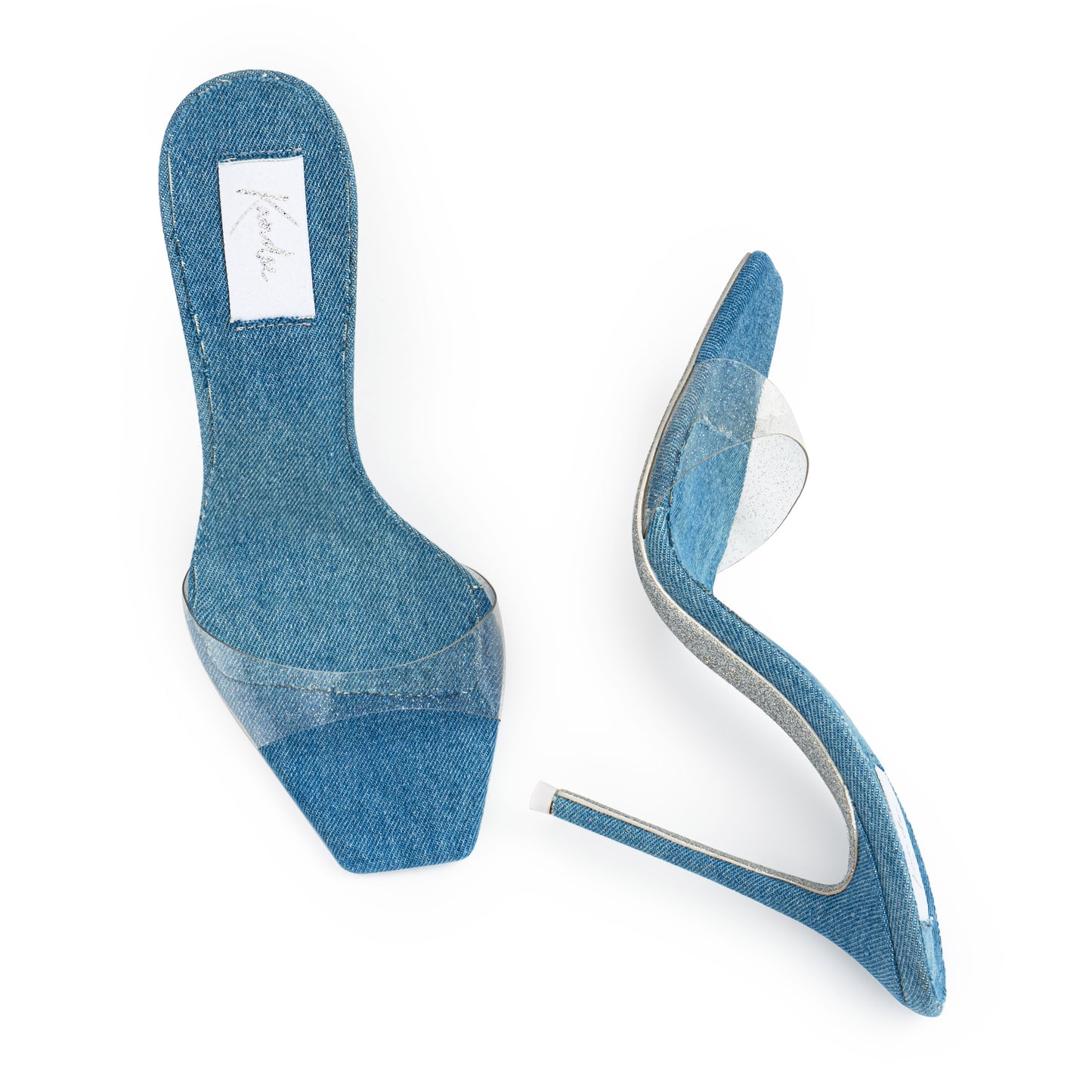 DENIM VINTAGE STYLE MULES