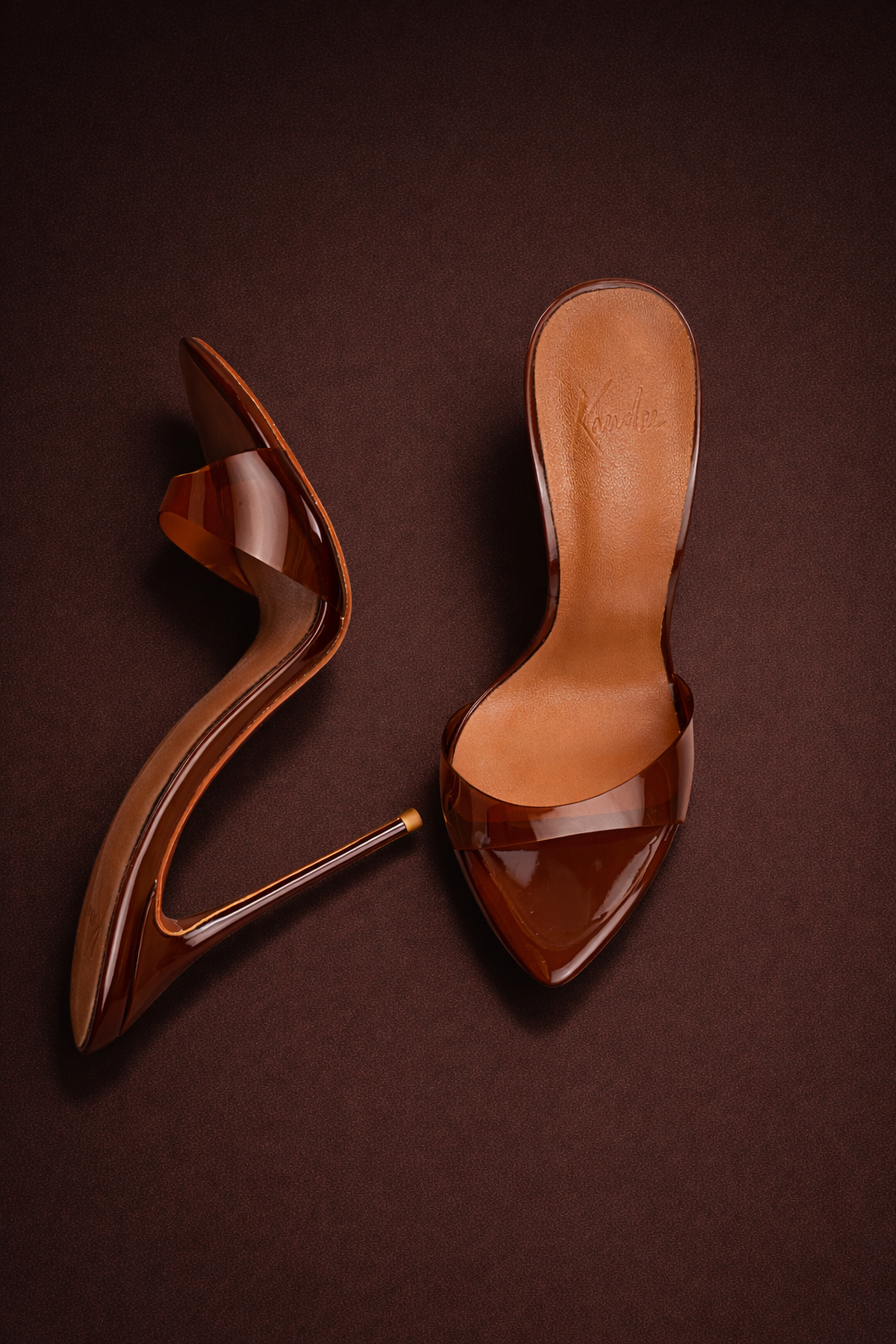 Le Chocolat Patent Mules *As Seen On Khloe Kardashain