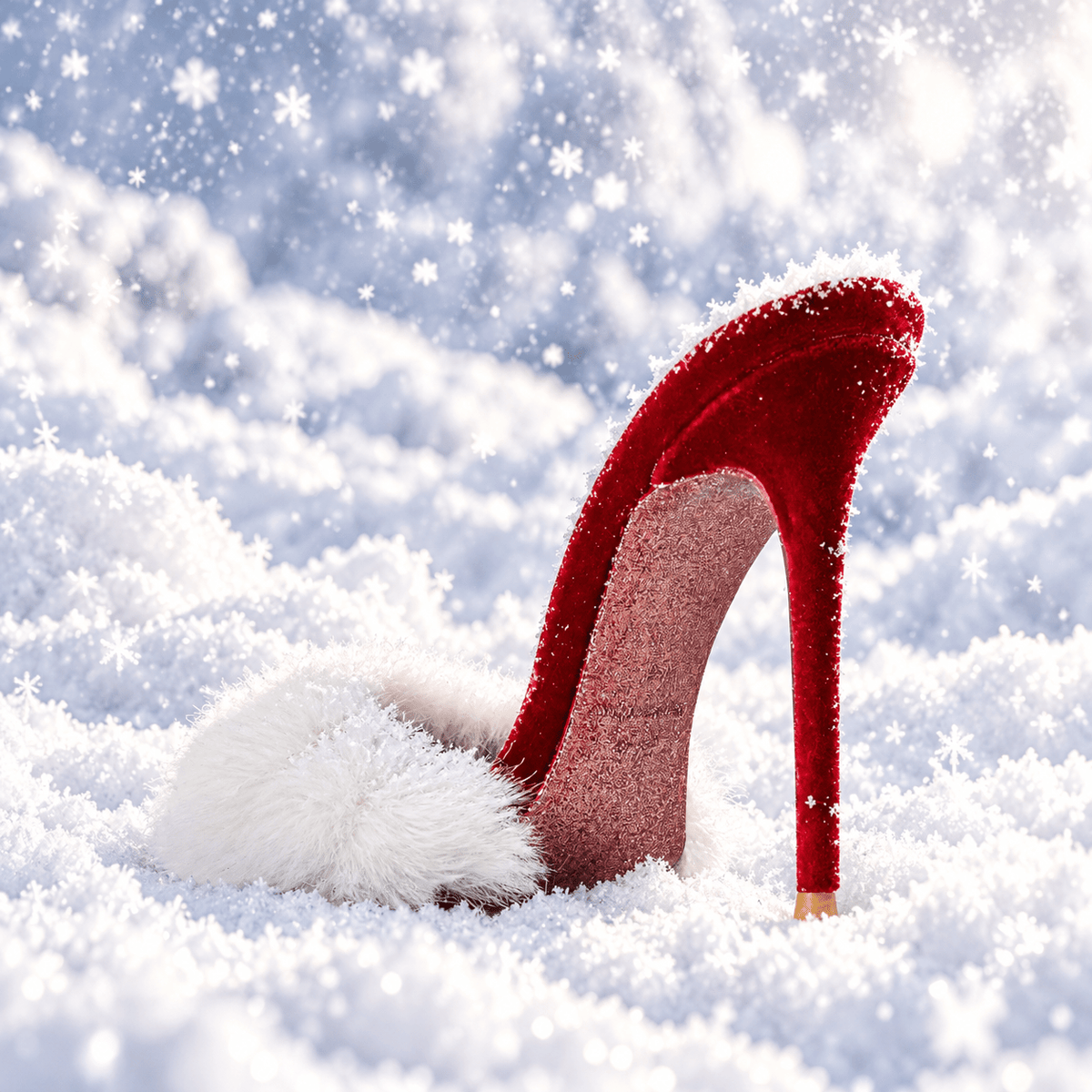 Festive Velvet Mink Mules *AS SEEN ON JENNIE KIM - Kandee