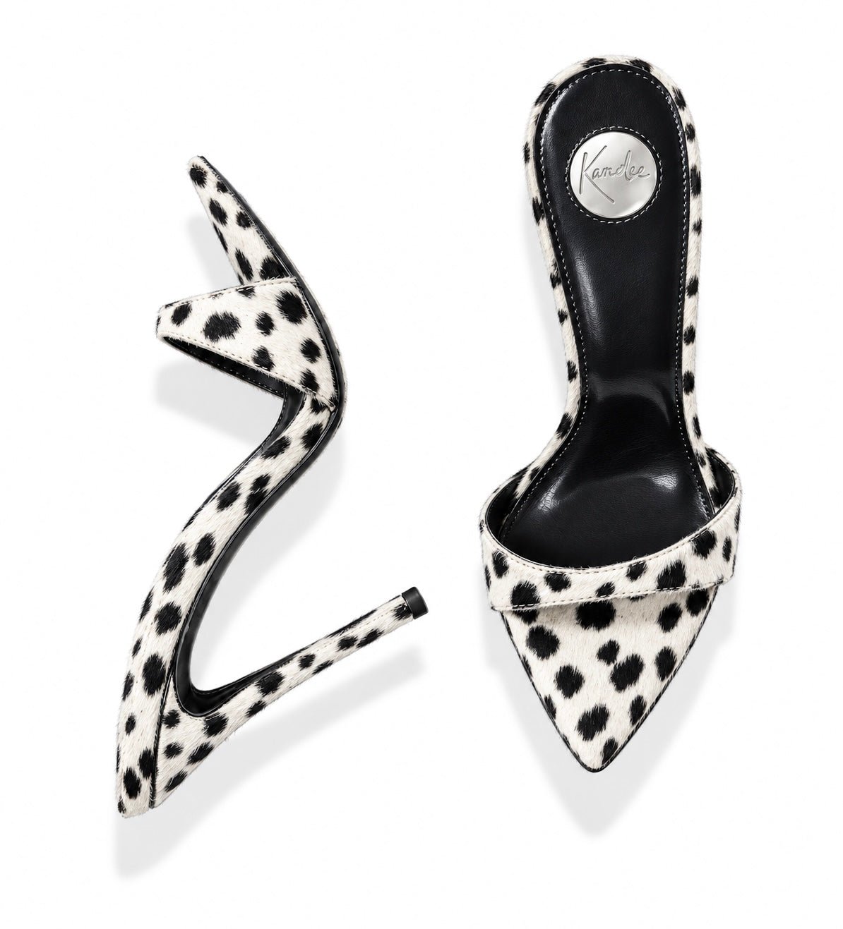 Dalmatian Calf Fur Mules - Kandee