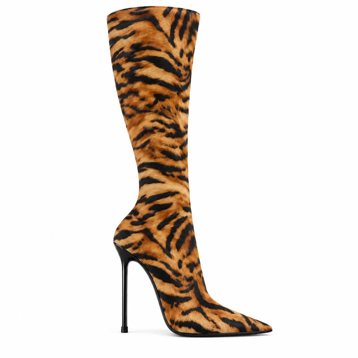 Tiger print Calf Hair 105 Boots