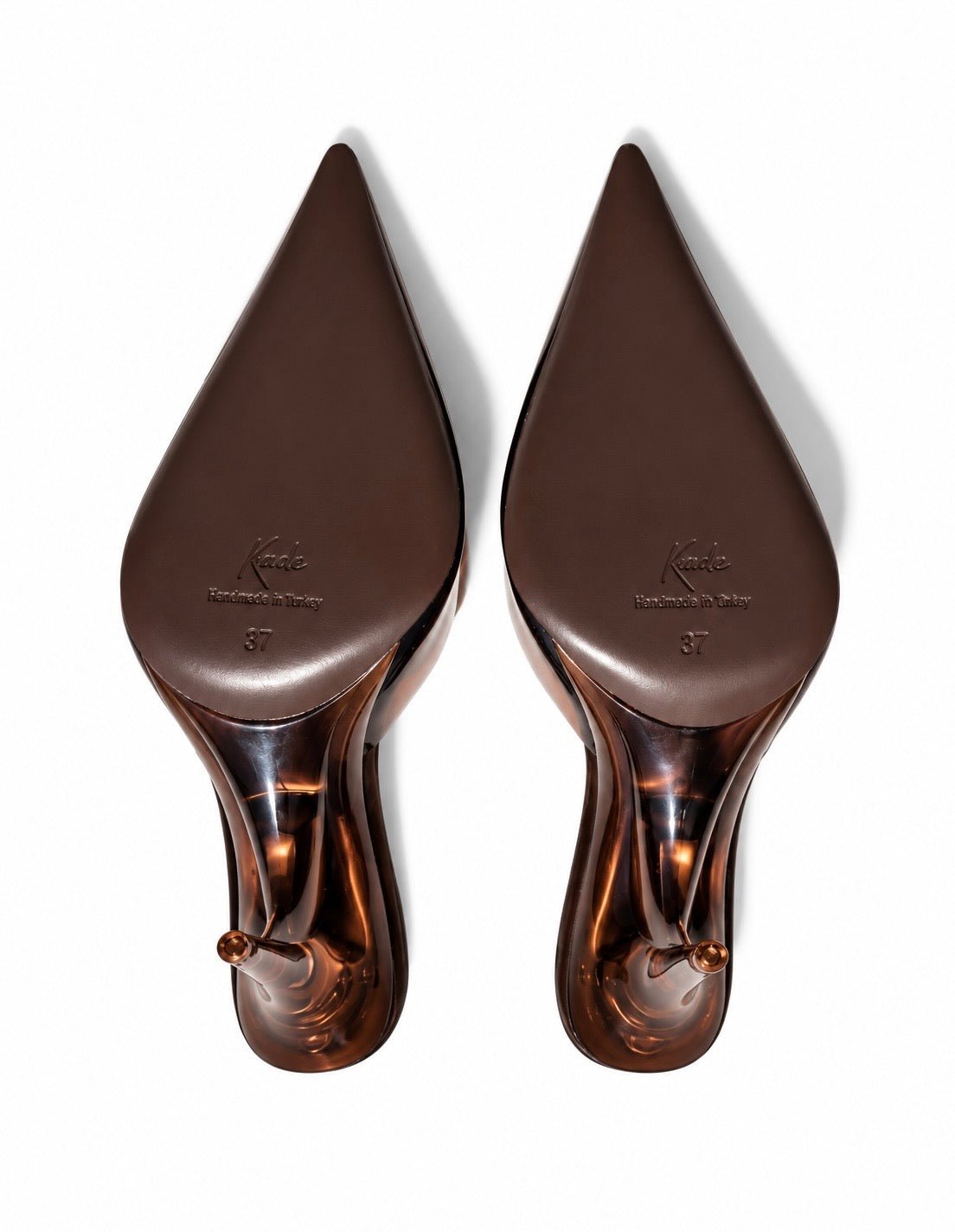 Brown Sugar Translucent with Plexiglas Heel - Kandee
