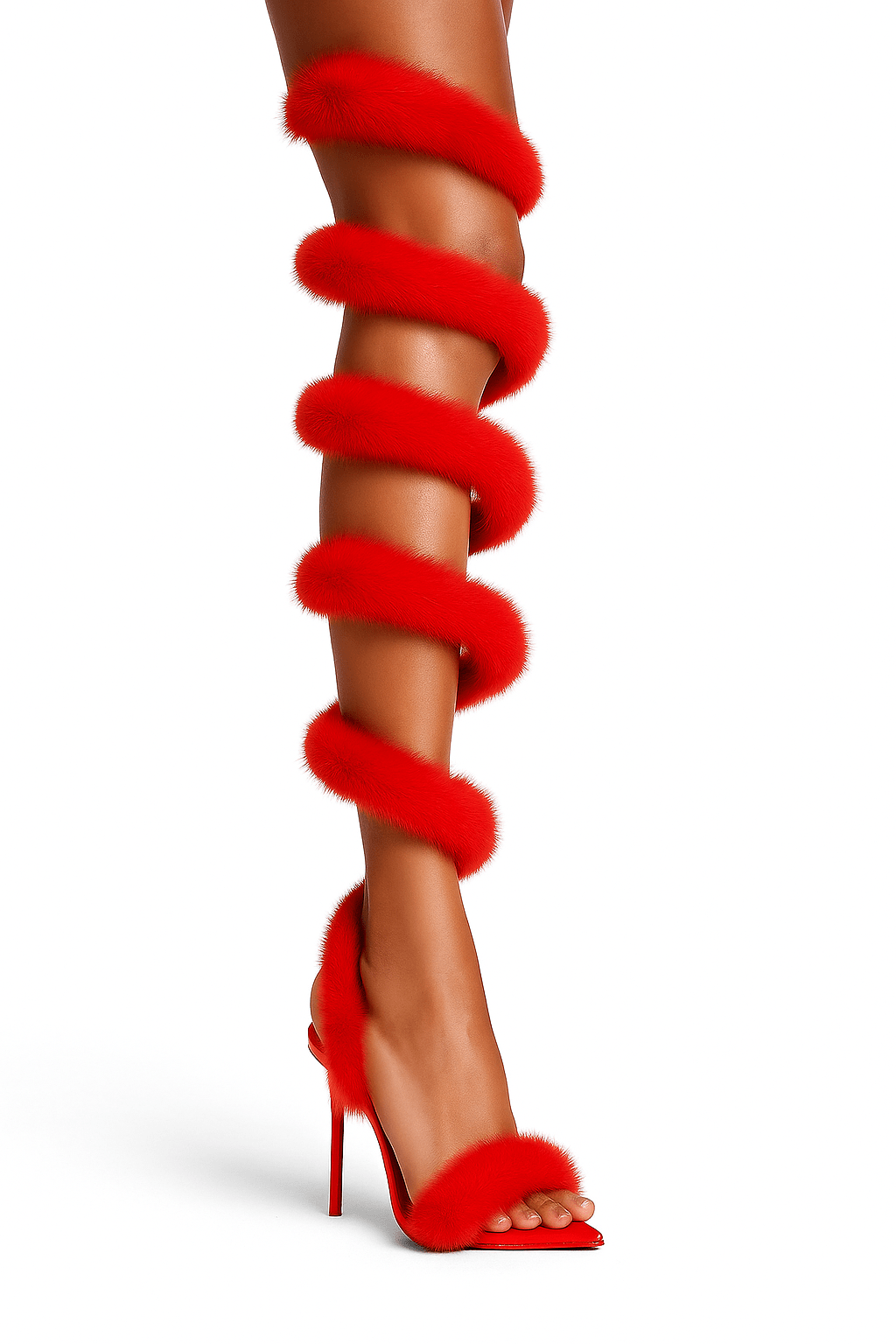 Red Mink Sandals *LIMITED EDITION - Kandee