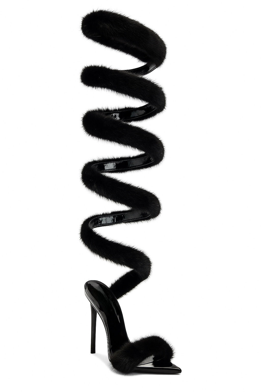 Black Mink Sandals *LIMITED EDITION