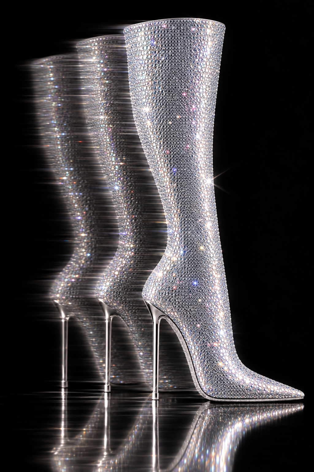 Narcisse 105 Strass crystal Boots