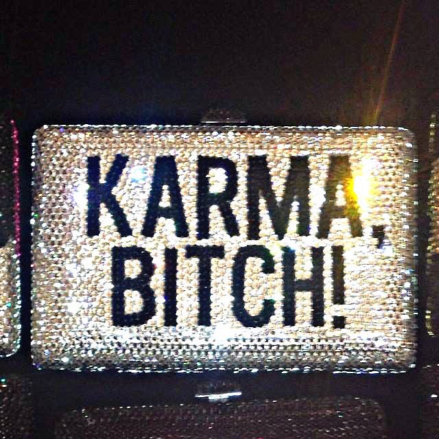 KARMA B*TCH Crystal clutch *Limited Edition - Kandee
