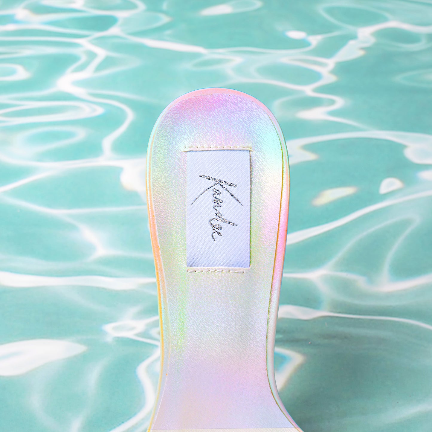UNICORN LEATHER TRANSPARENT PVC MULES
