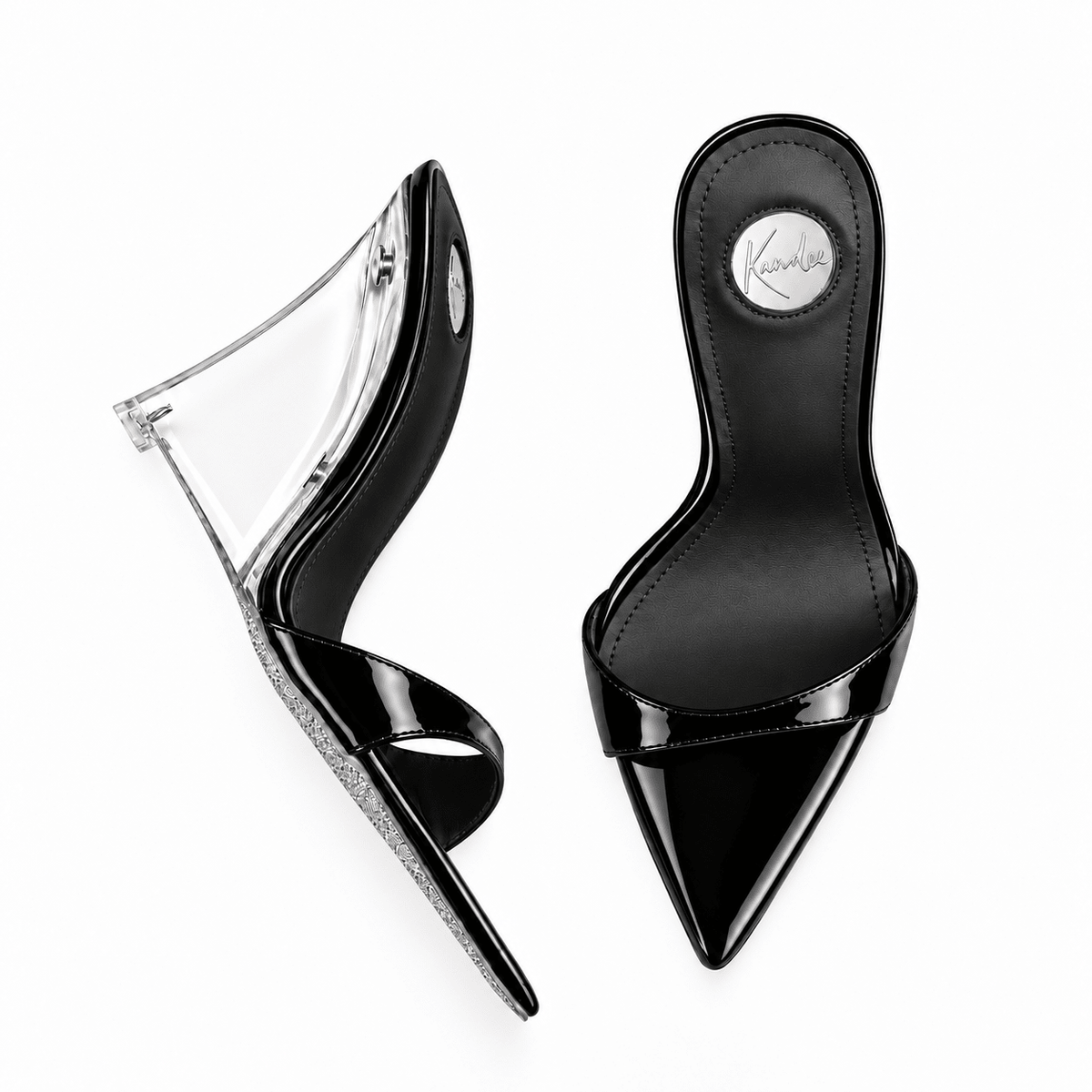 Plexiglas Jet 110 Wedge Mule - Kandee