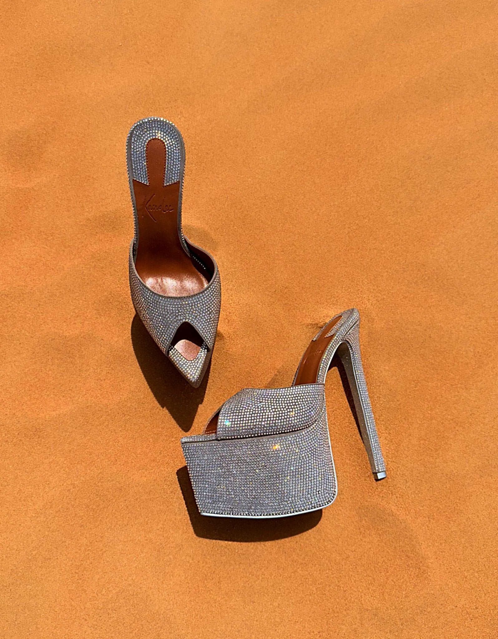 Dazzling Platform Mules - Kandee