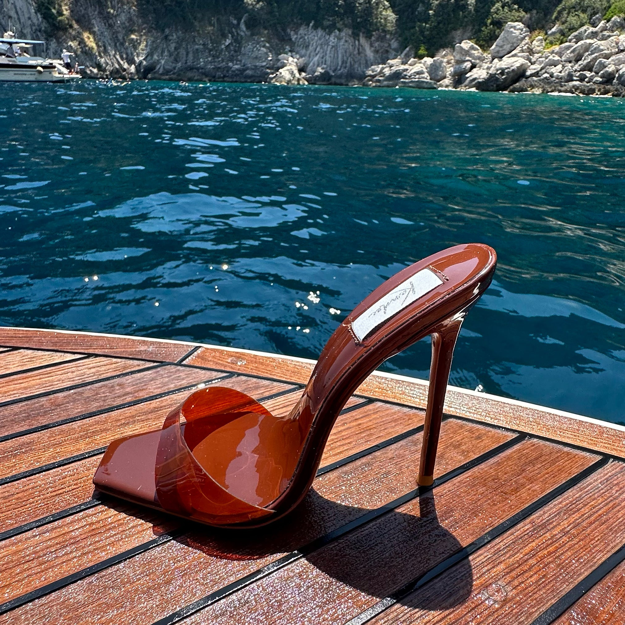 Choco Transparent PVC Mules - Kandee
