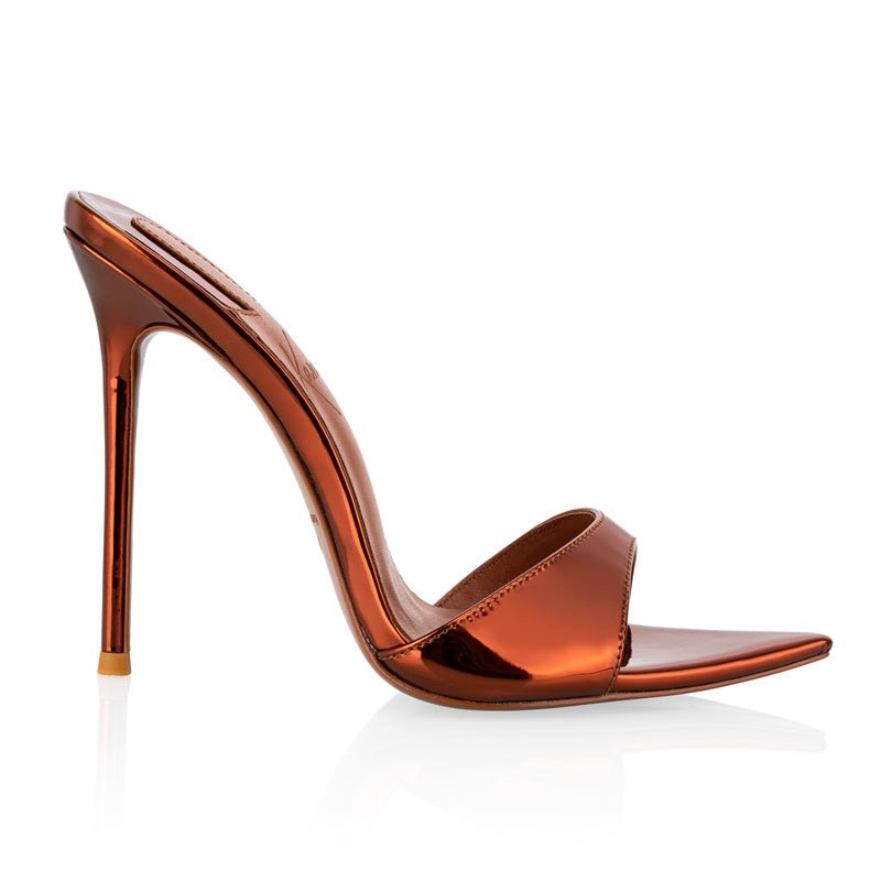 Chocolat Mirror Mules - Kandee