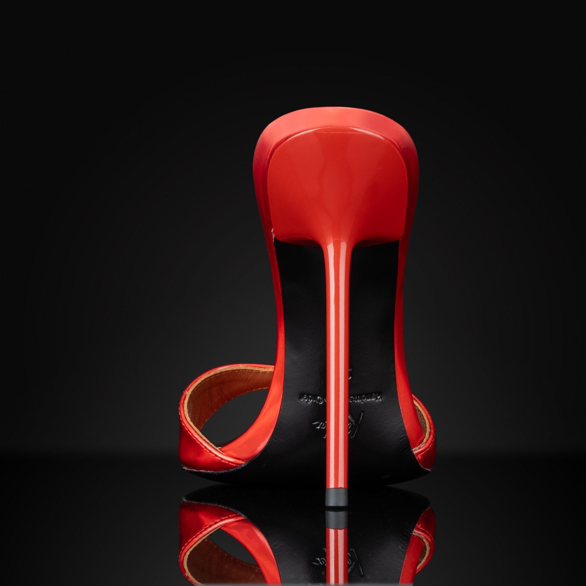 Red Mirror Mules - Kandee