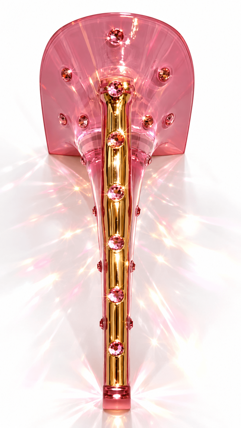 Bubblegum Pink Translucent with crystal Plexiglas Heel - Kandee