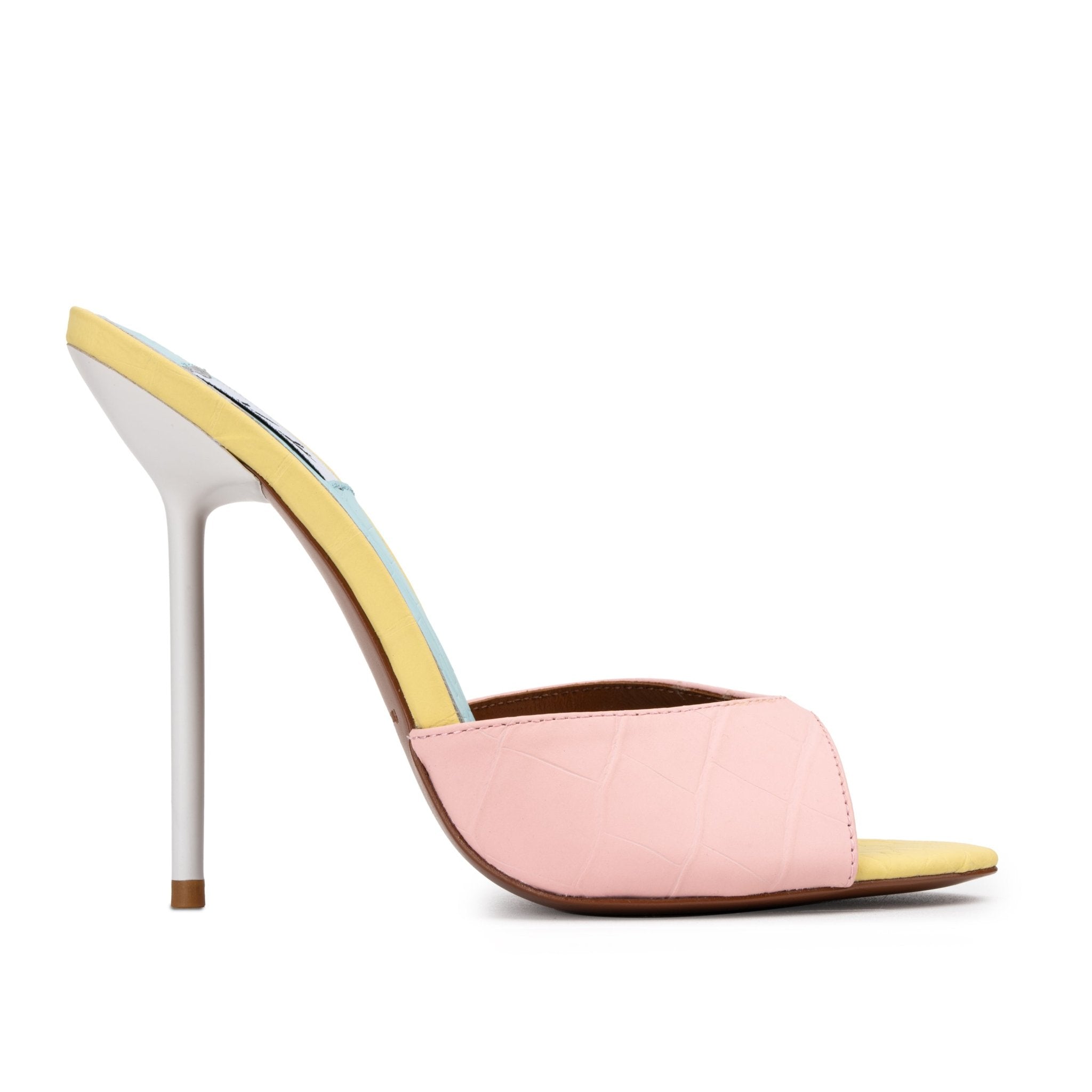 Pastel Multi Croco Mules - Kandee