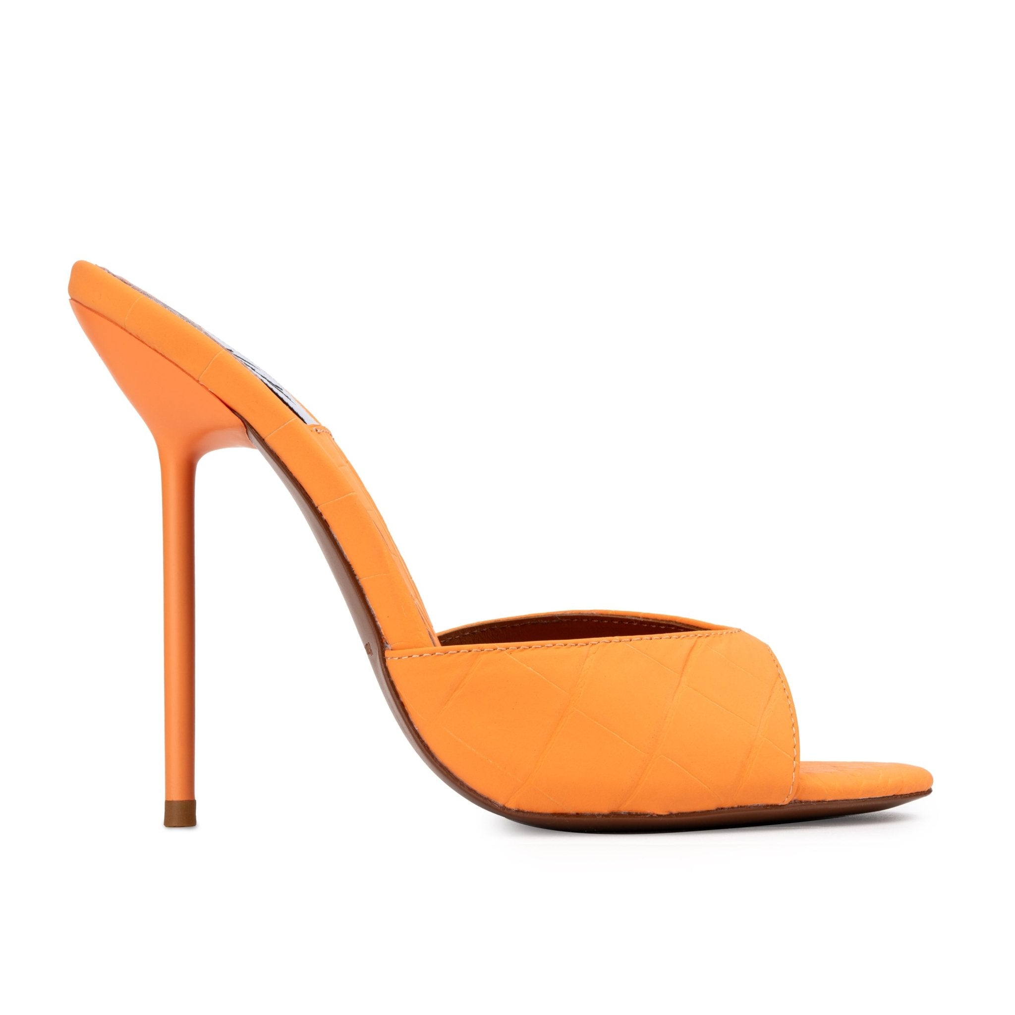 Papaya Croco Mules - Kandee
