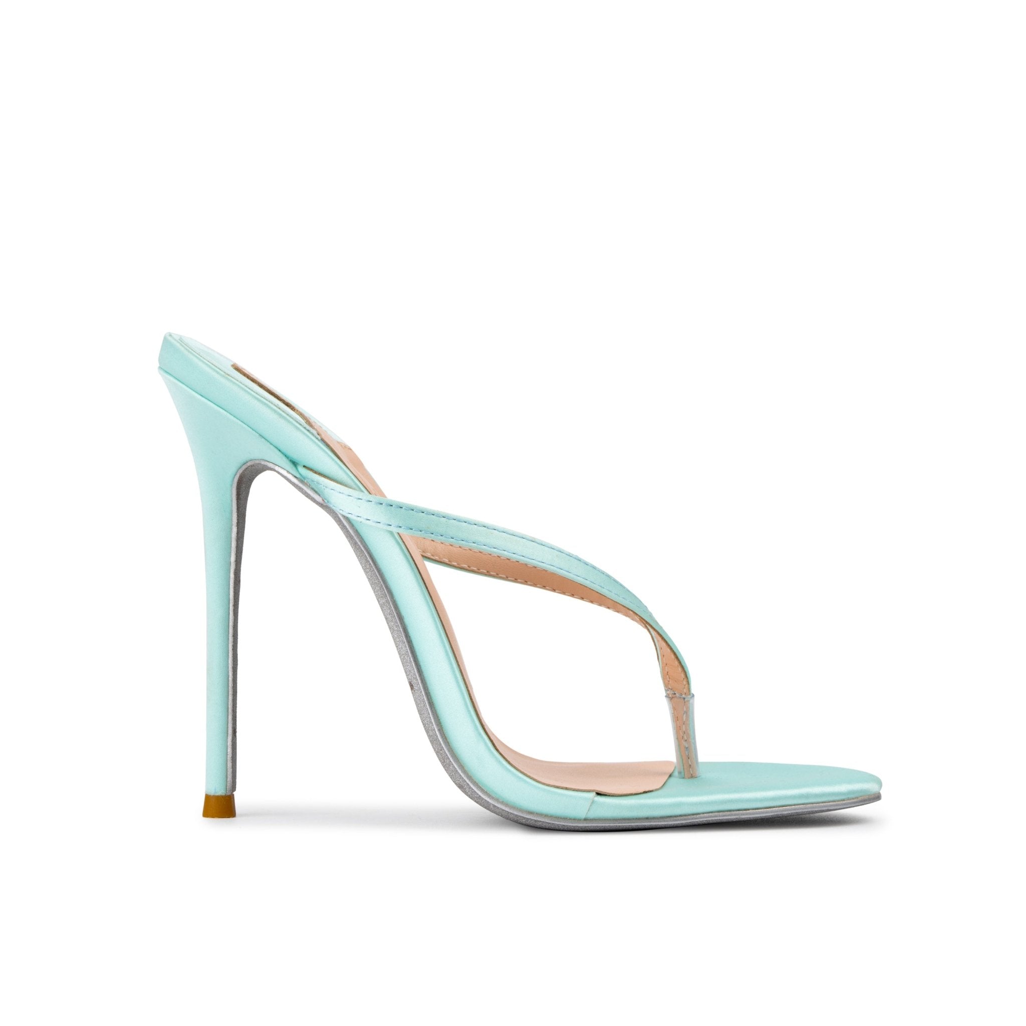 Aqua Silk Thong Sandal - Kandee