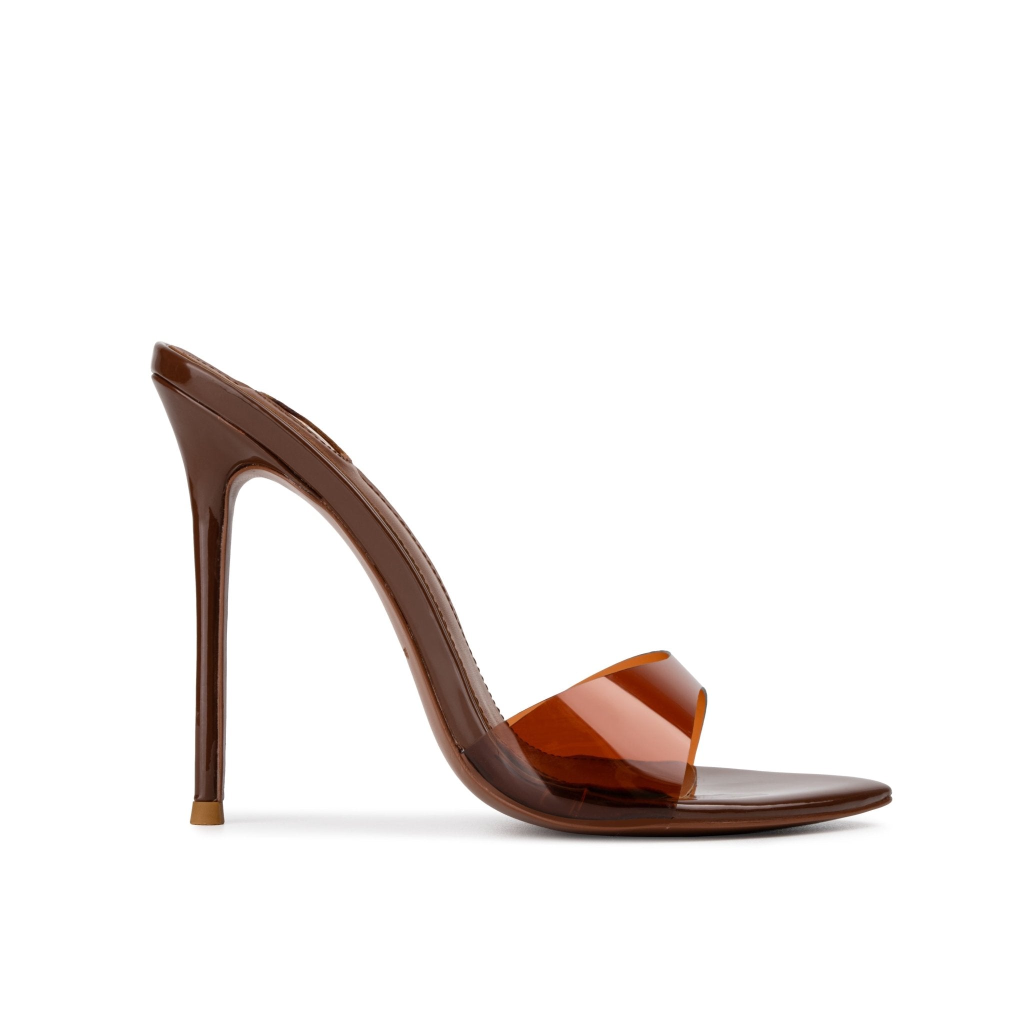 Le Chocolat Patent Mules *As Seen On Khloe Kardashain - Kandee