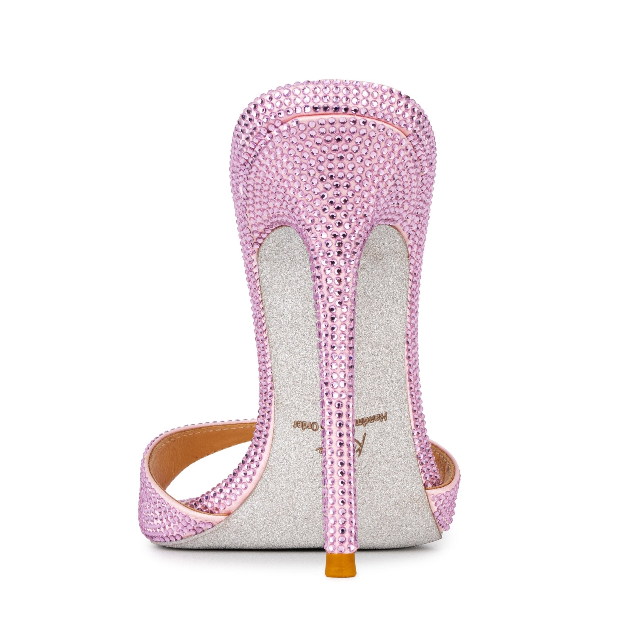 Crystal Pink Mules - Kandee