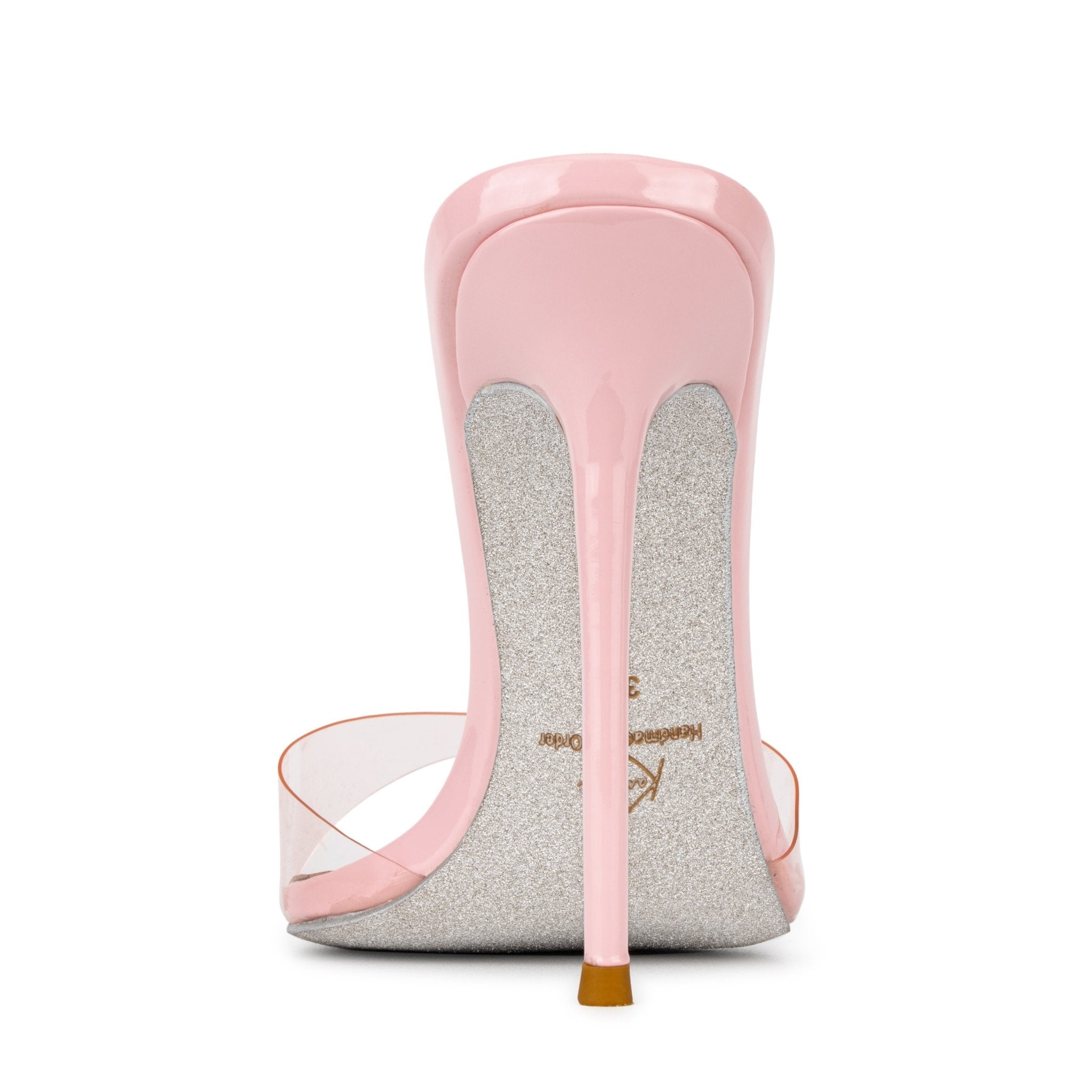 Patent Pink Mules - Kandee
