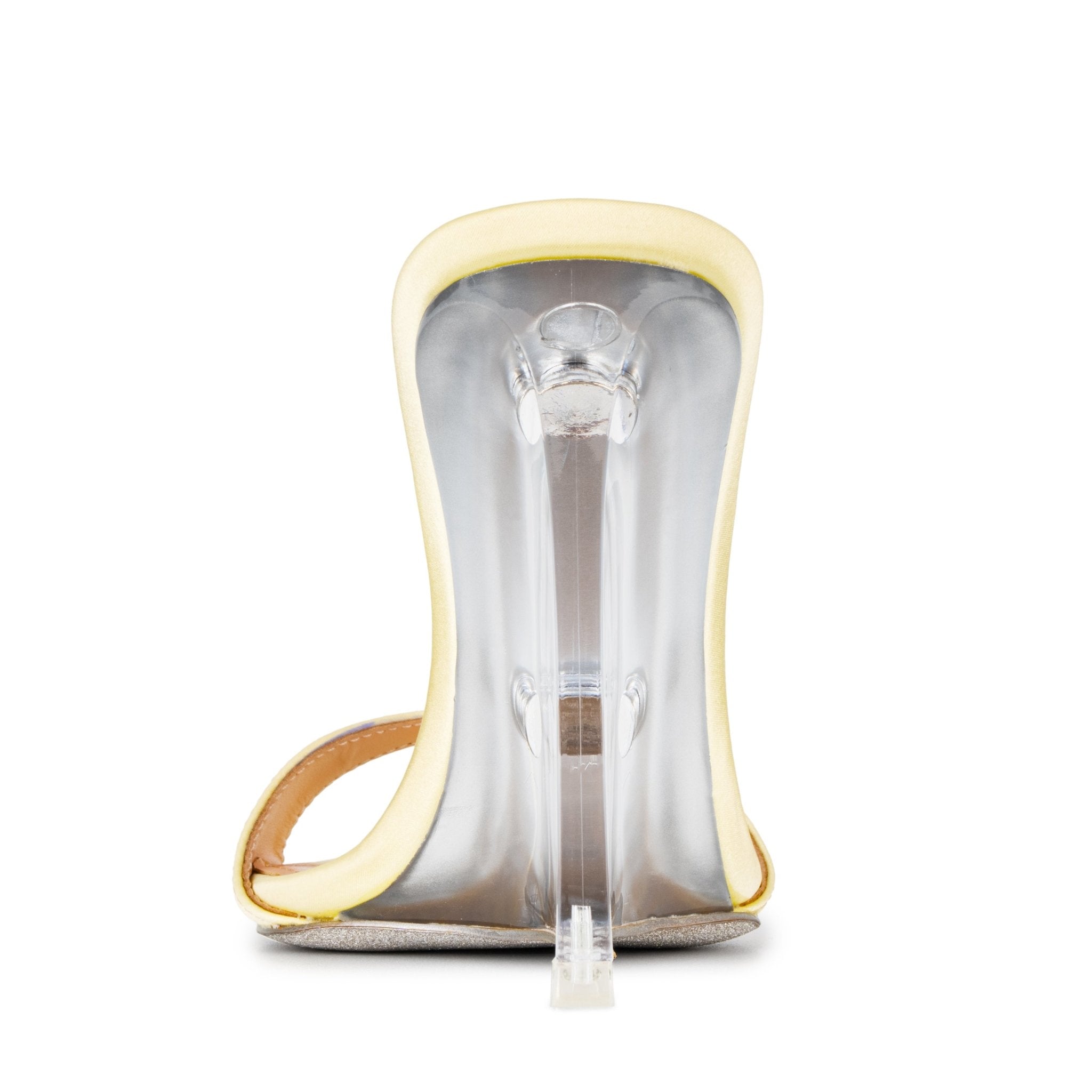 Butter Yellow Silk Wedge Mule - Kandee