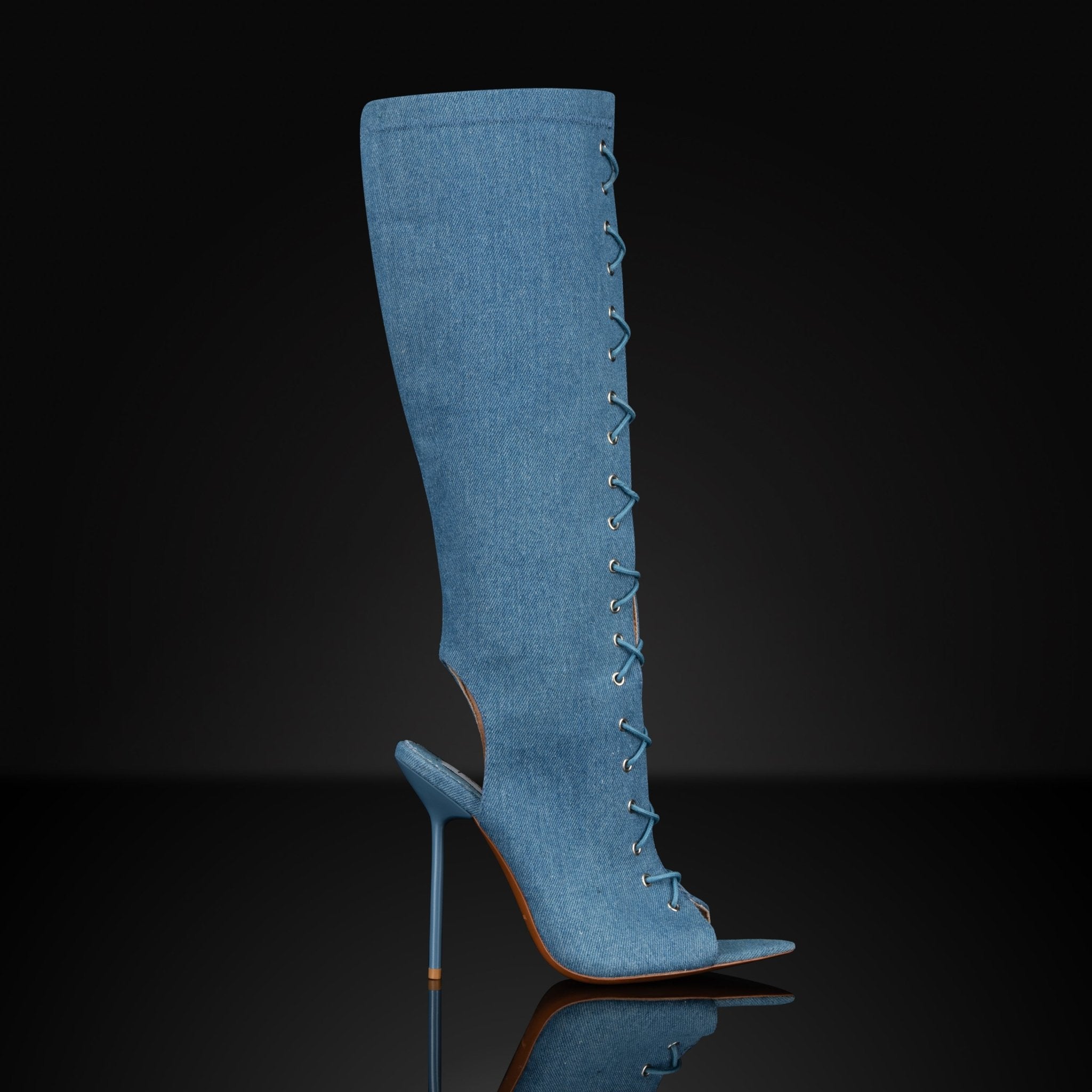 Denim Boot Sandals - Kandee