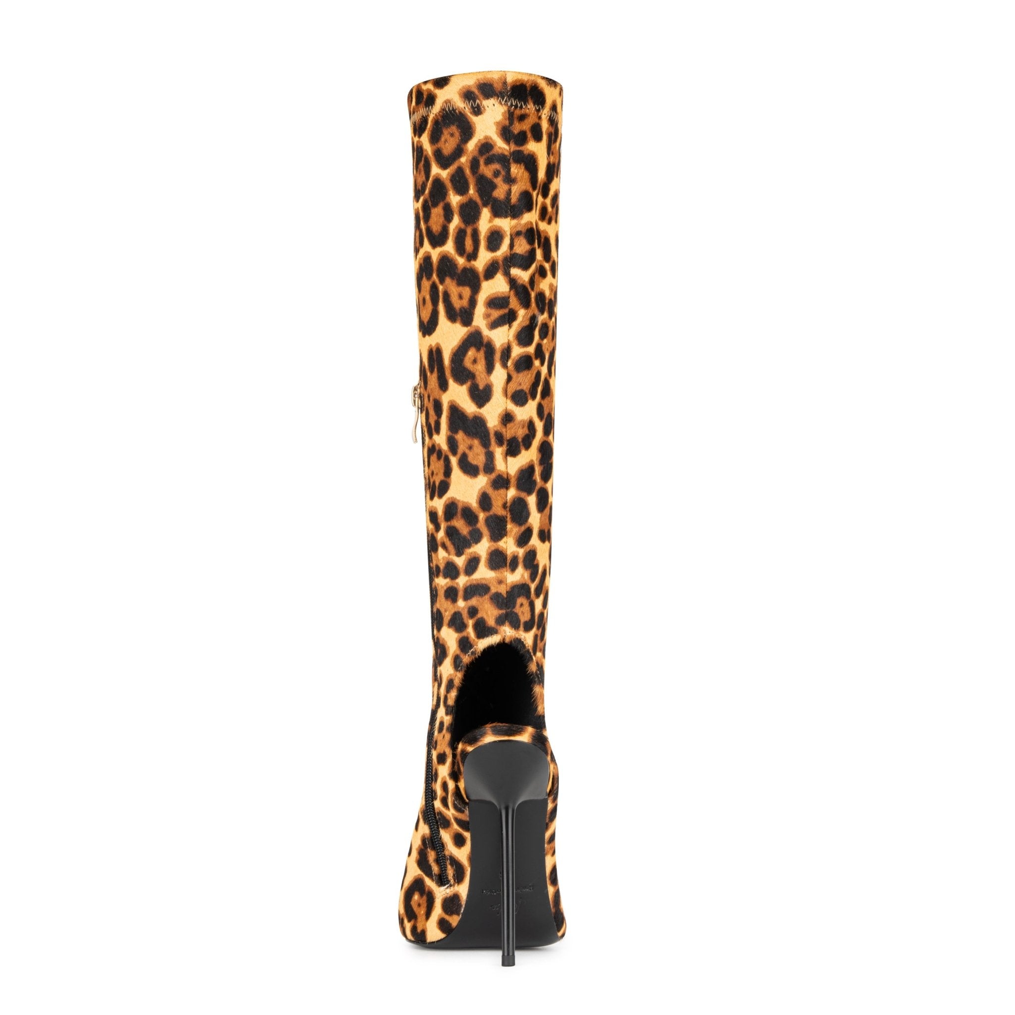 Leopard Print Calf Hair Boot Sandals - Kandee
