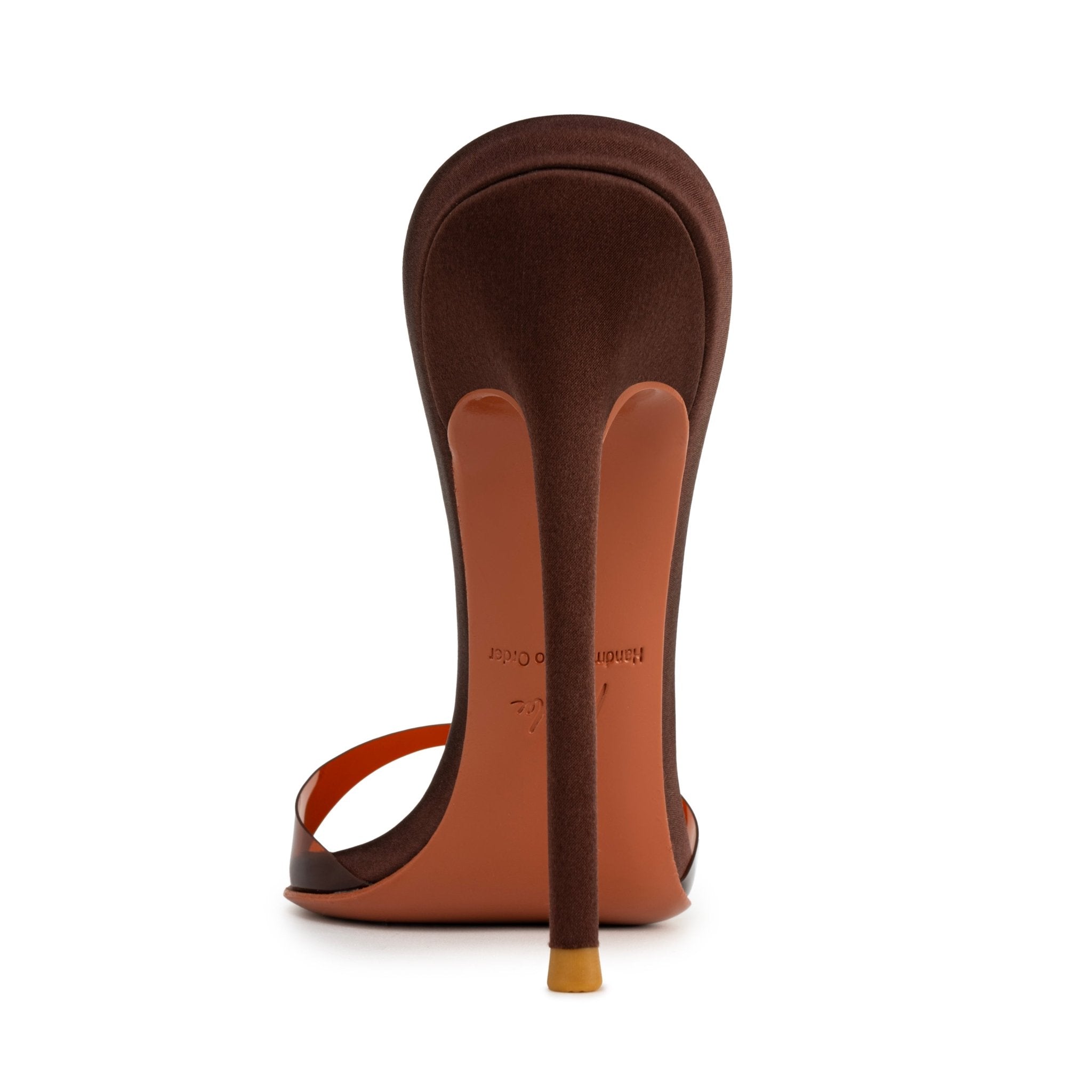 Dark Chocolate Semi transparent PVC Mules - Kandee