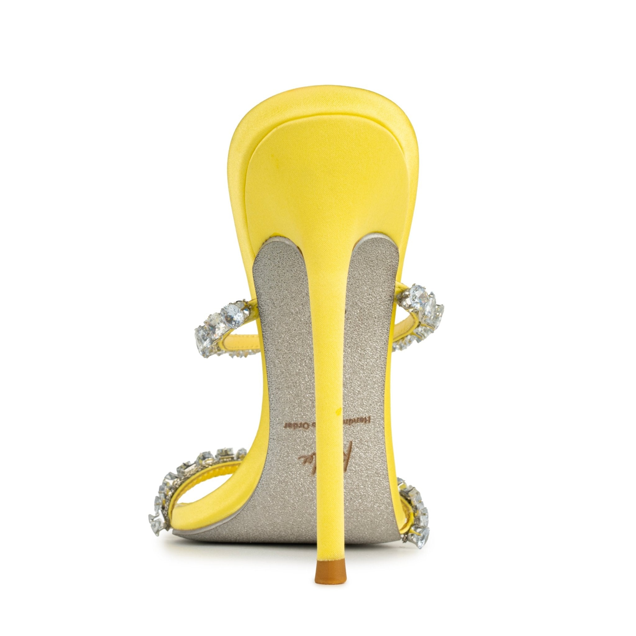 Lemon Jewel Silk Sandals - Kandee
