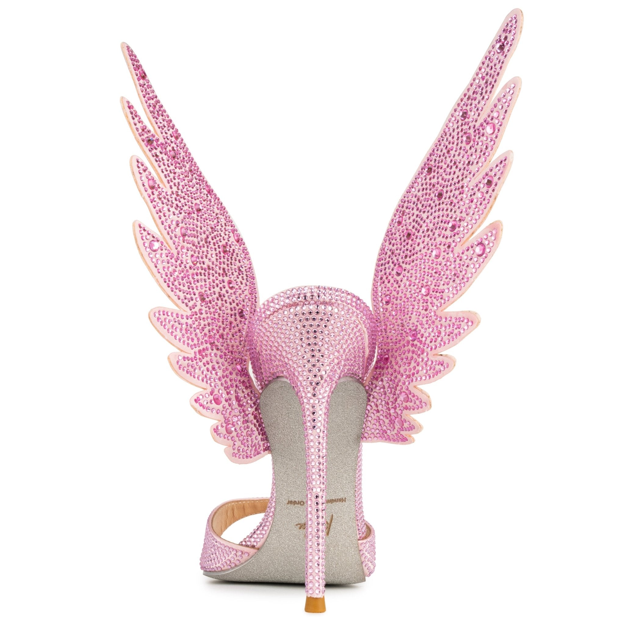 Angel Pink Wing Crystal Mules *LIMITED EDITION - Kandee