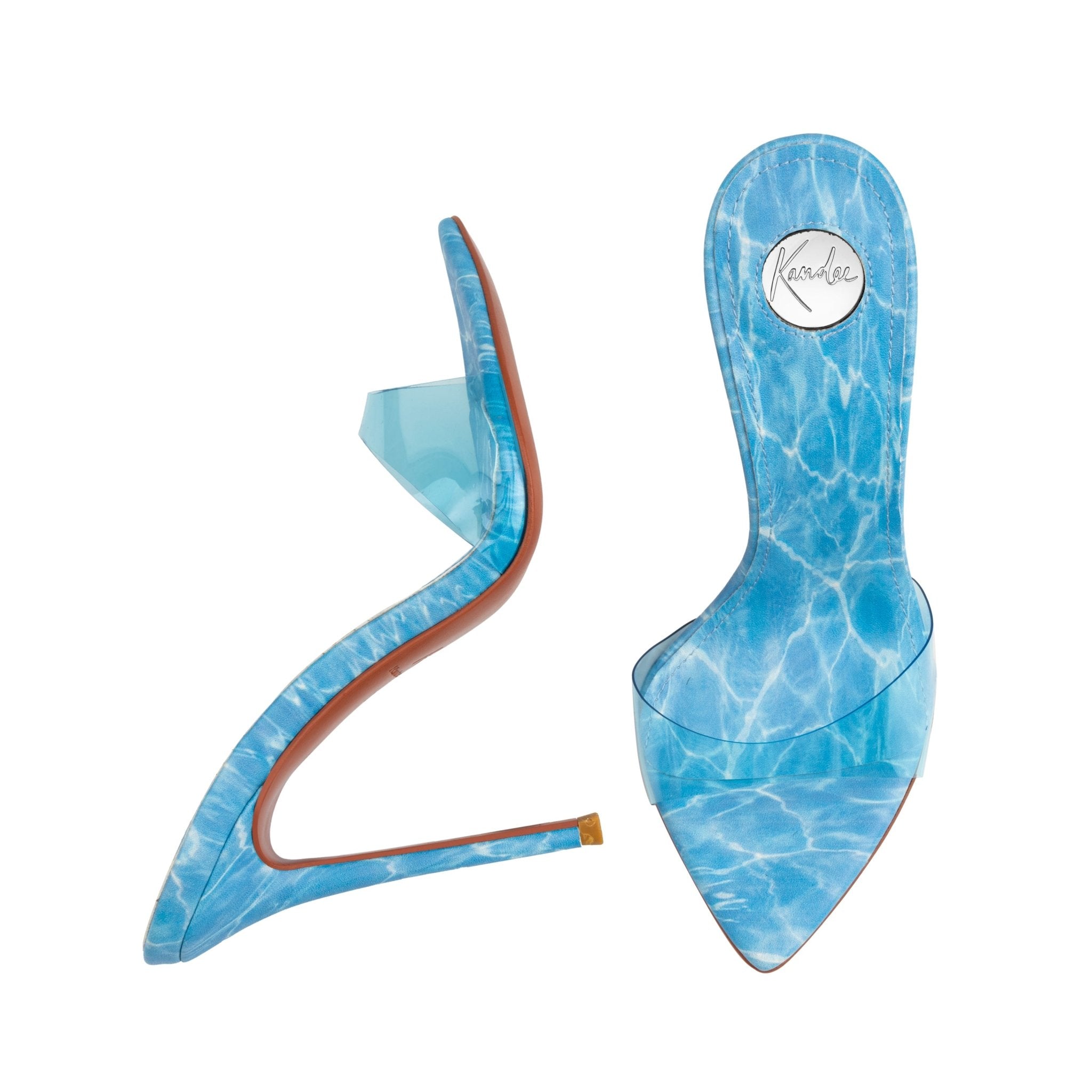 Poolside Semi transparent PVC Mules - Kandee