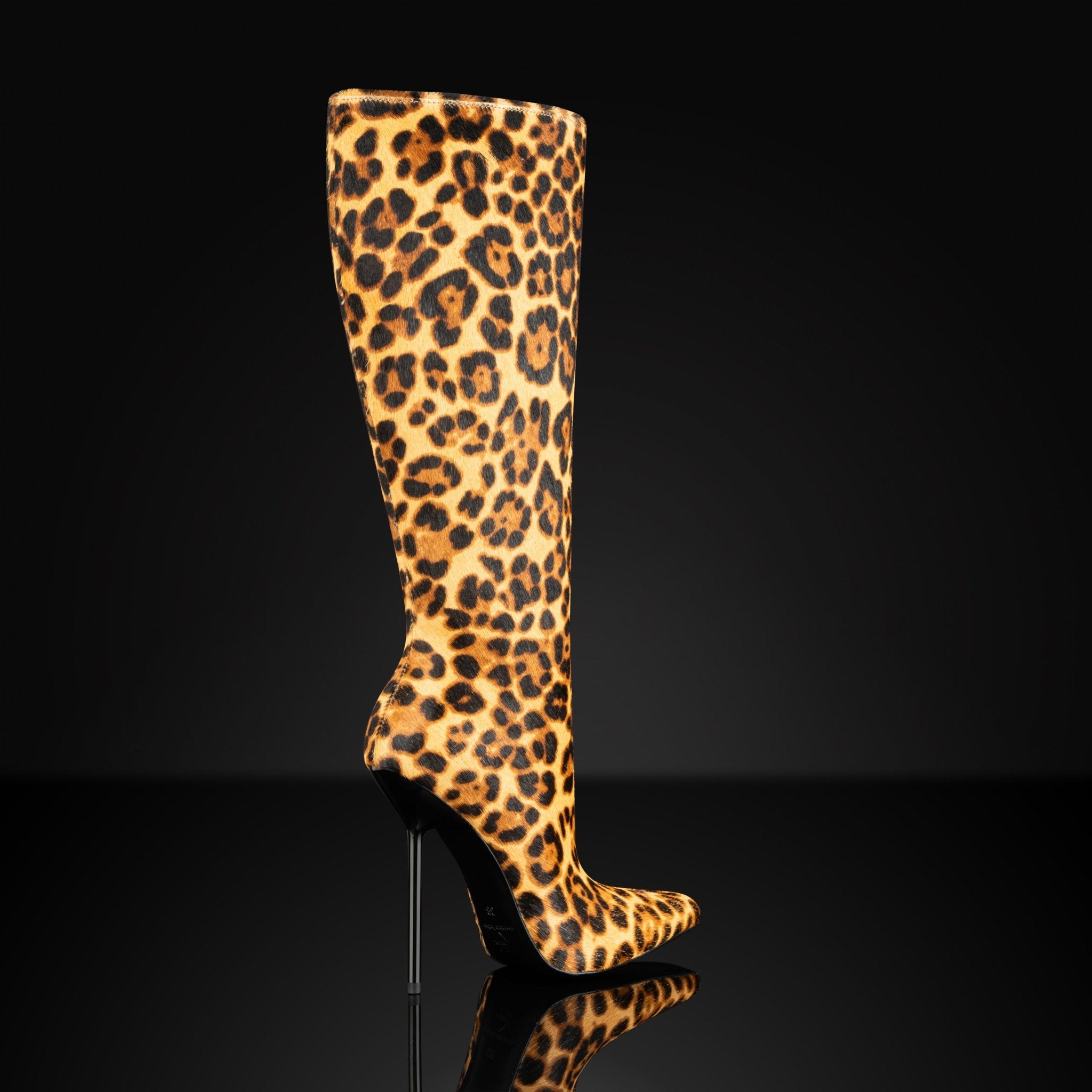 LEOPARD PRINT CALF HAIR BOOTS - Kandee