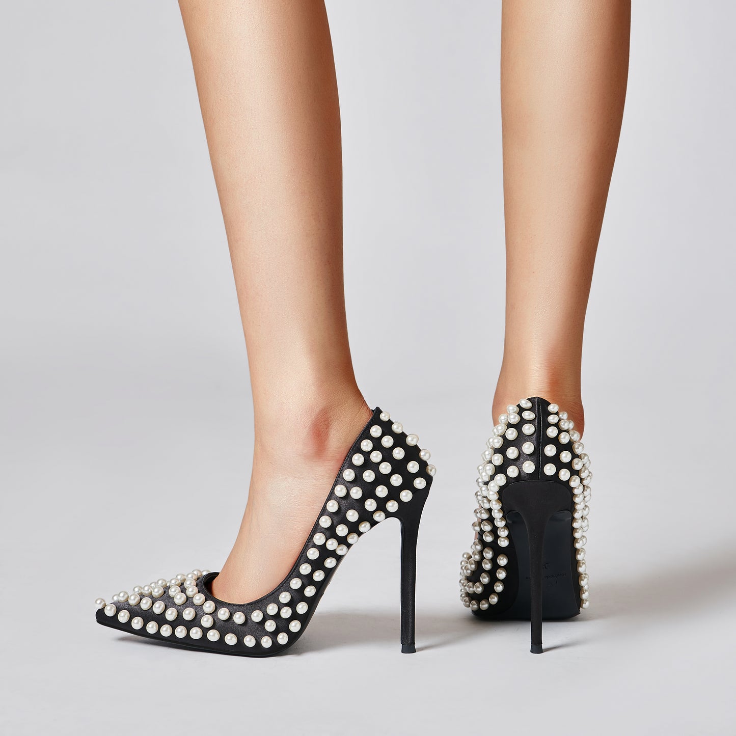 COCO SATIN PEARL PUMPS