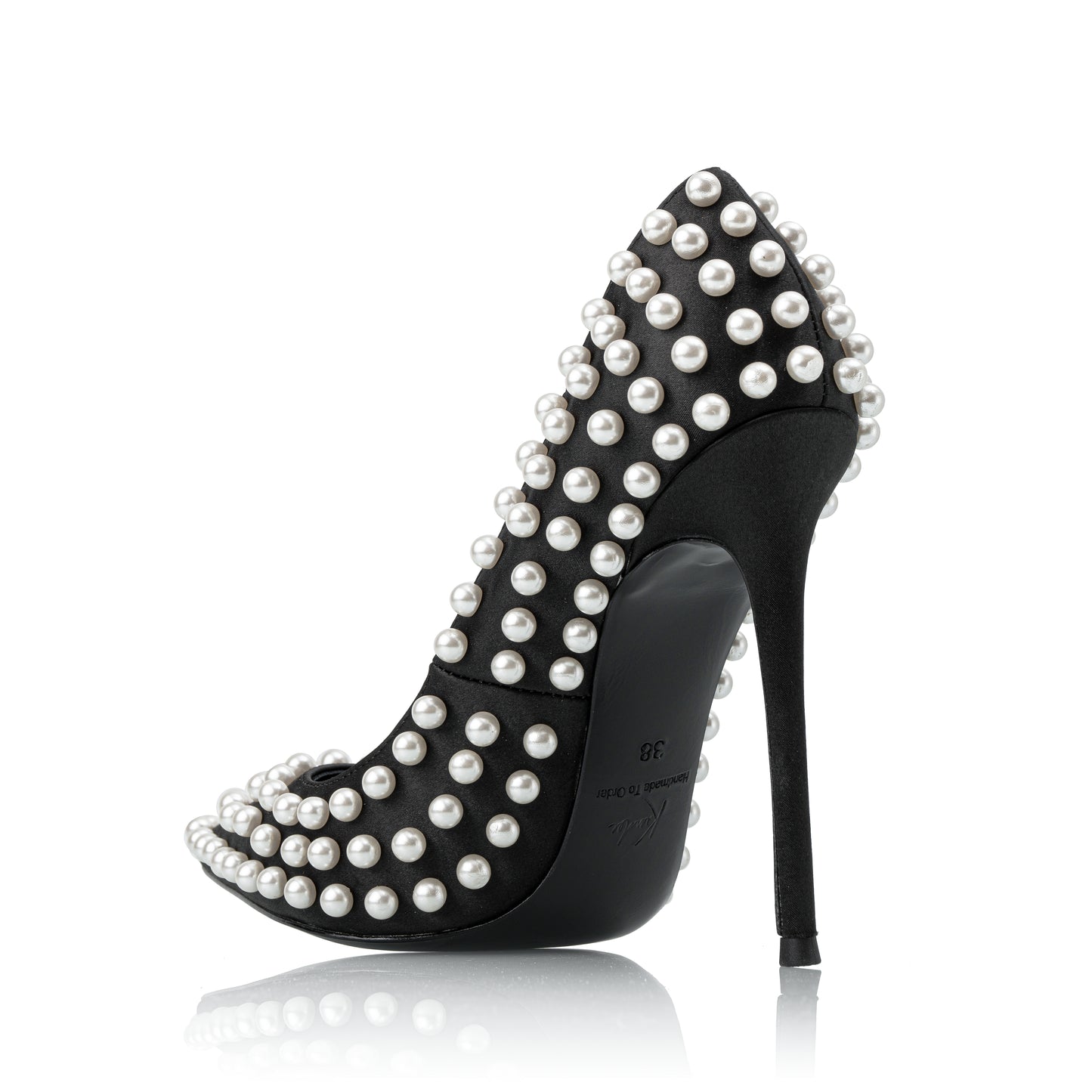 COCO SATIN PEARL PUMPS