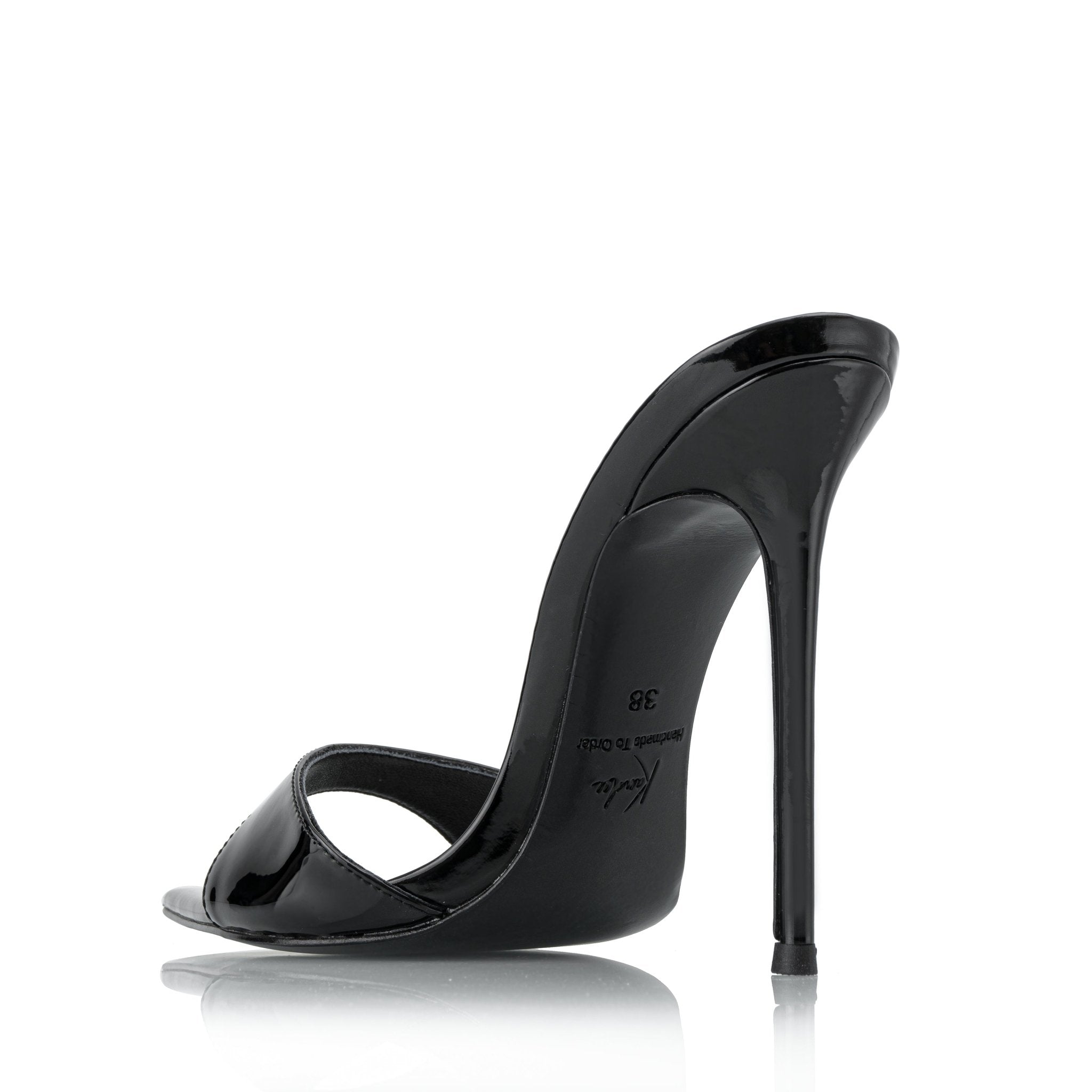 Taxi Cab Yellow Quilted Patent Mules - Kandee