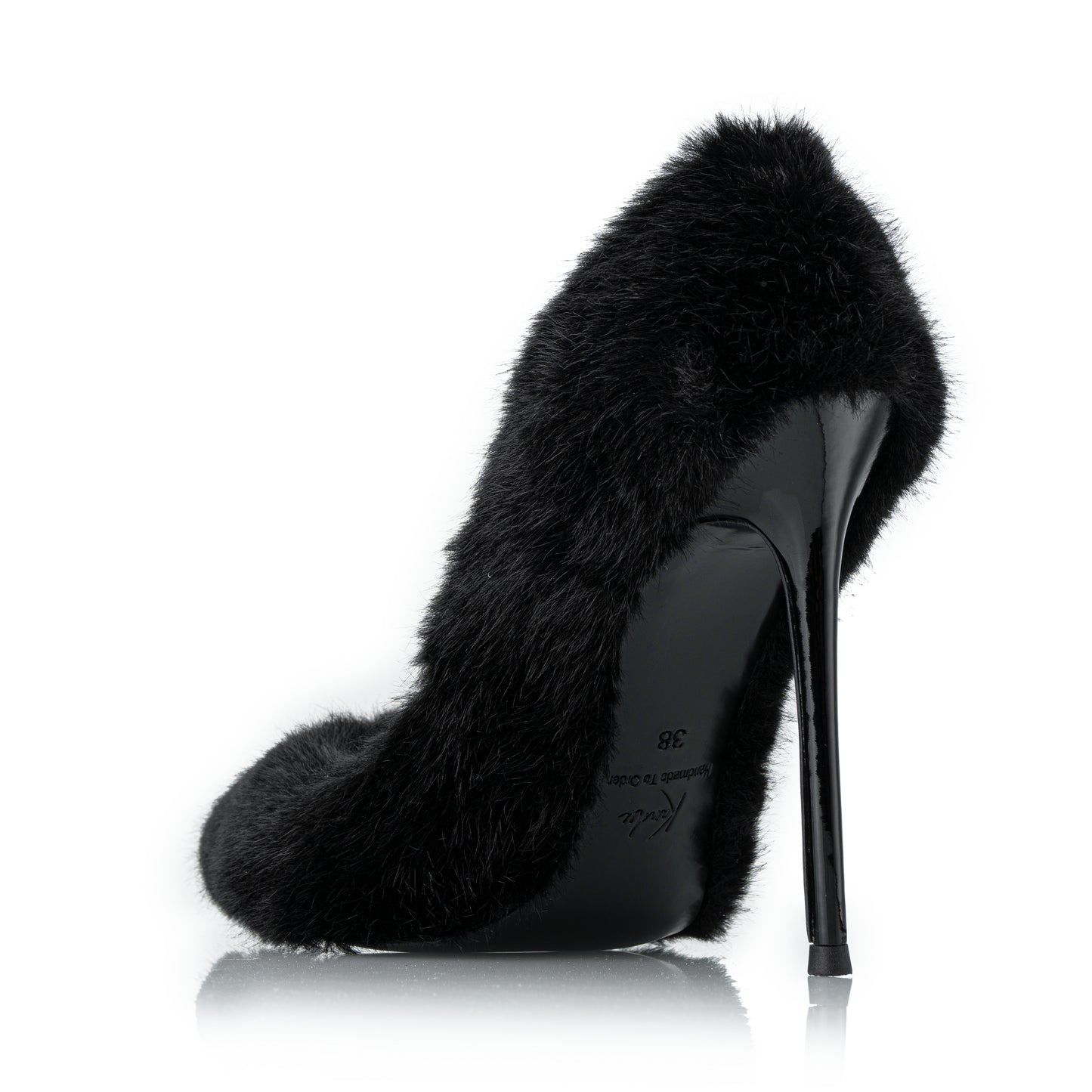 BLACK MINK PUMPS