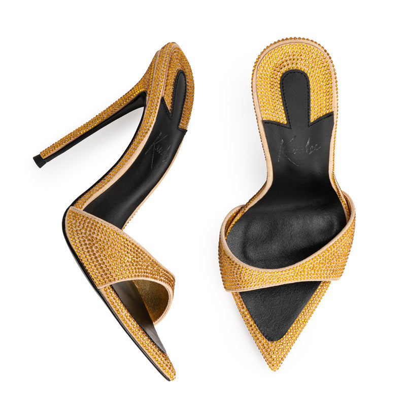 SPECIAL EDITION CHAMPAGNE DIAMANT MULES
