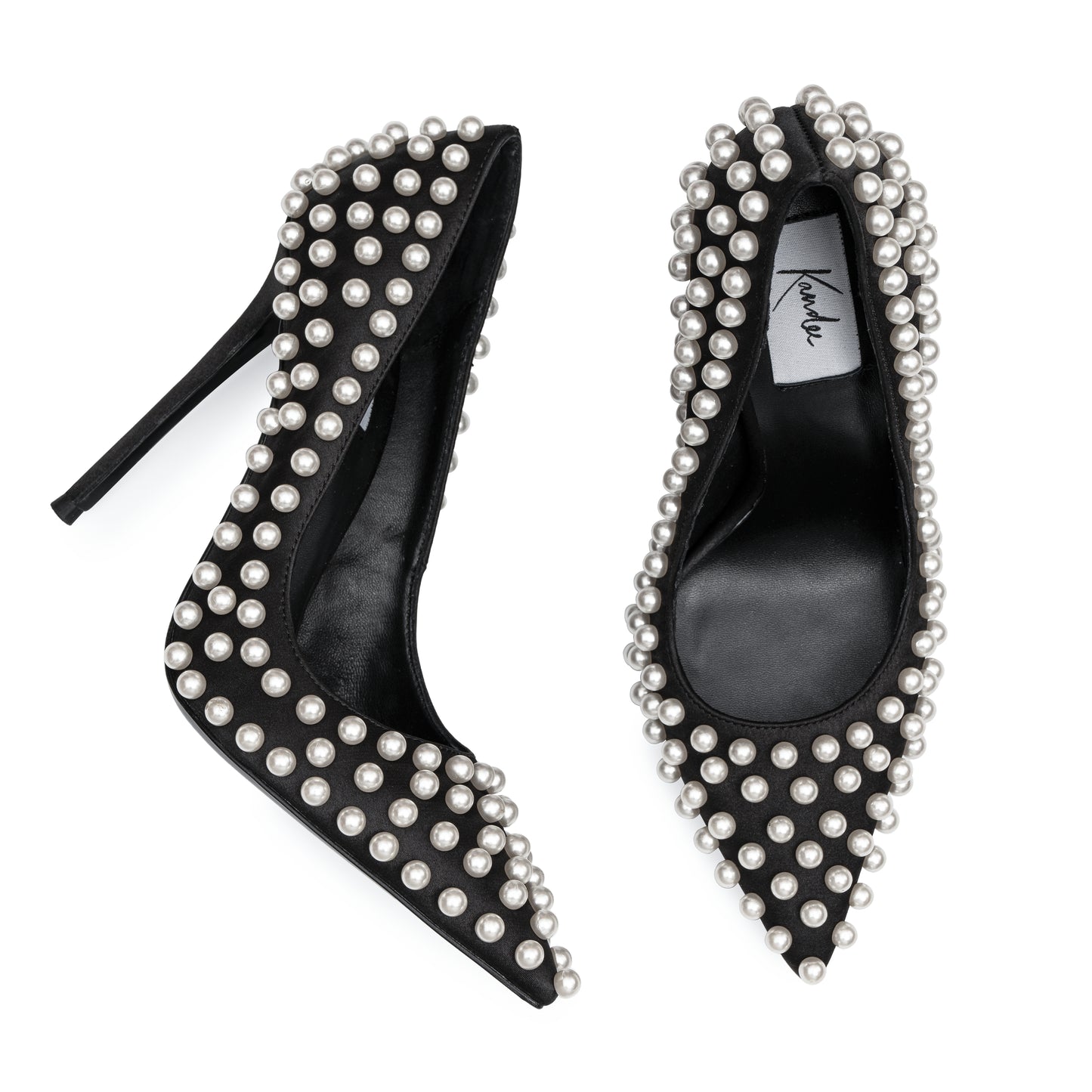 COCO SATIN PEARL PUMPS