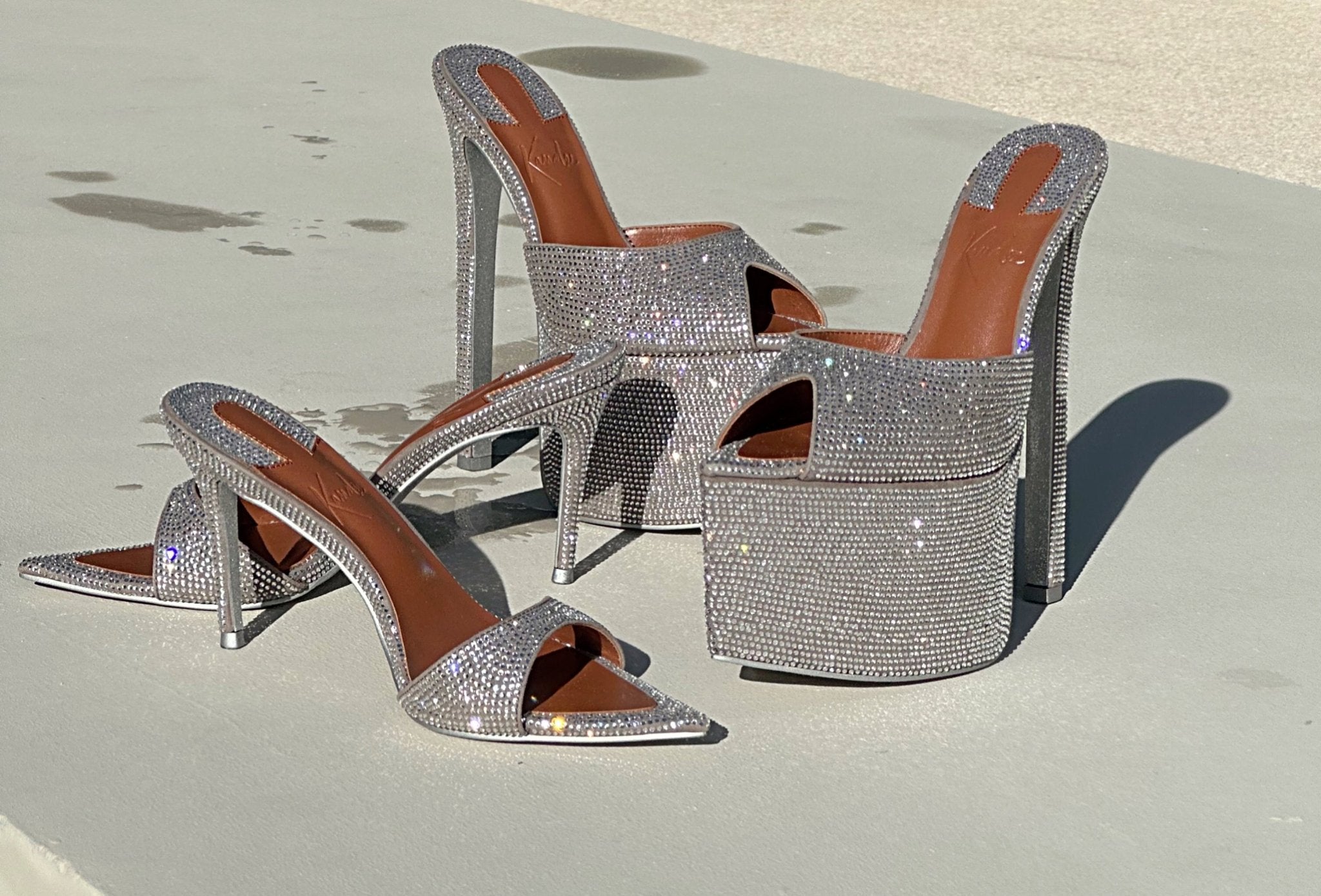 Dazzling Platform Mules - Kandee