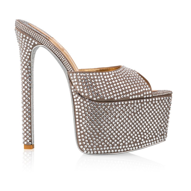 Special Edition Diamant Platform Mules - Kandee
