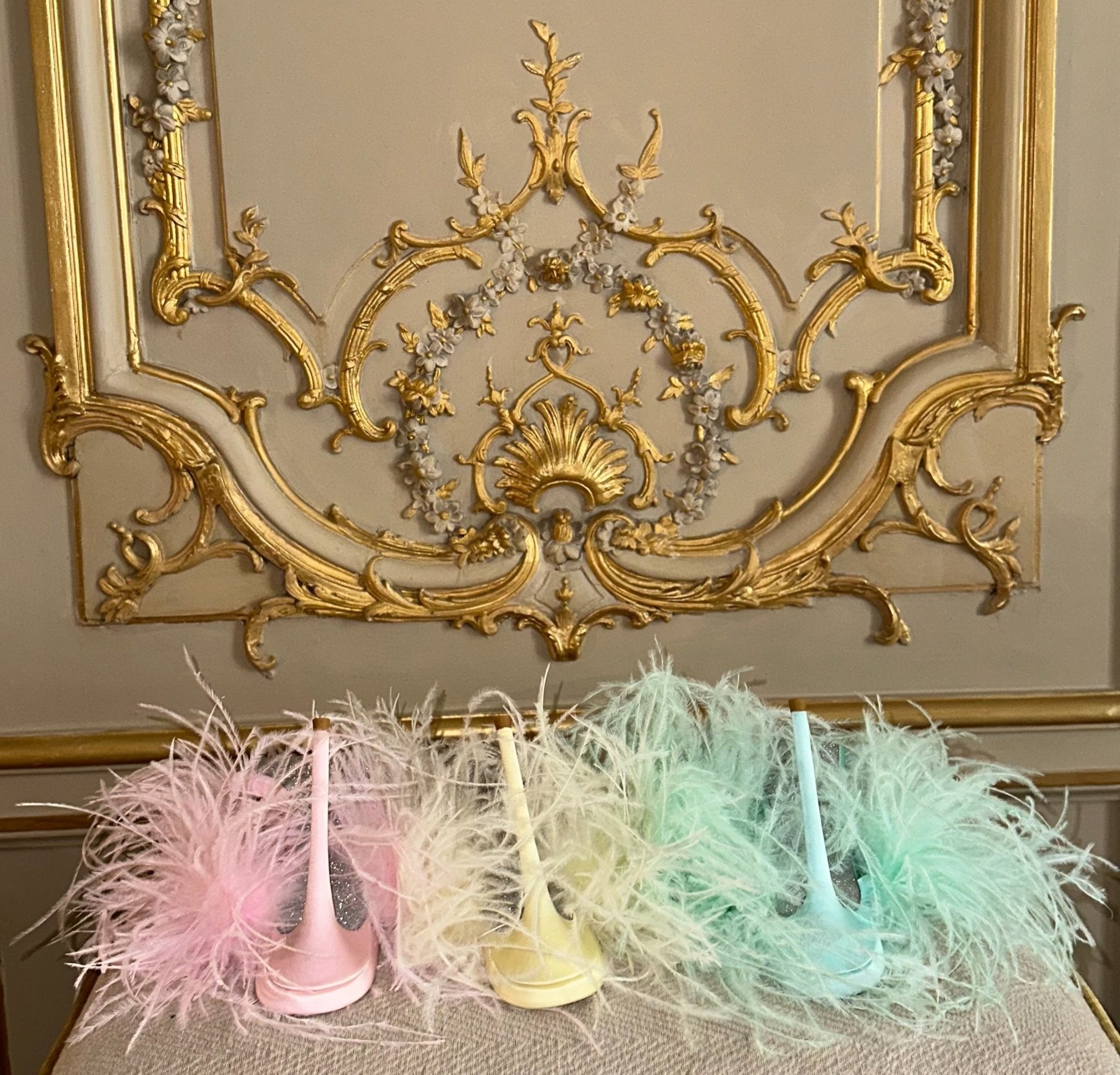 Butter Yellow Silk Ostrich Mules - Kandee