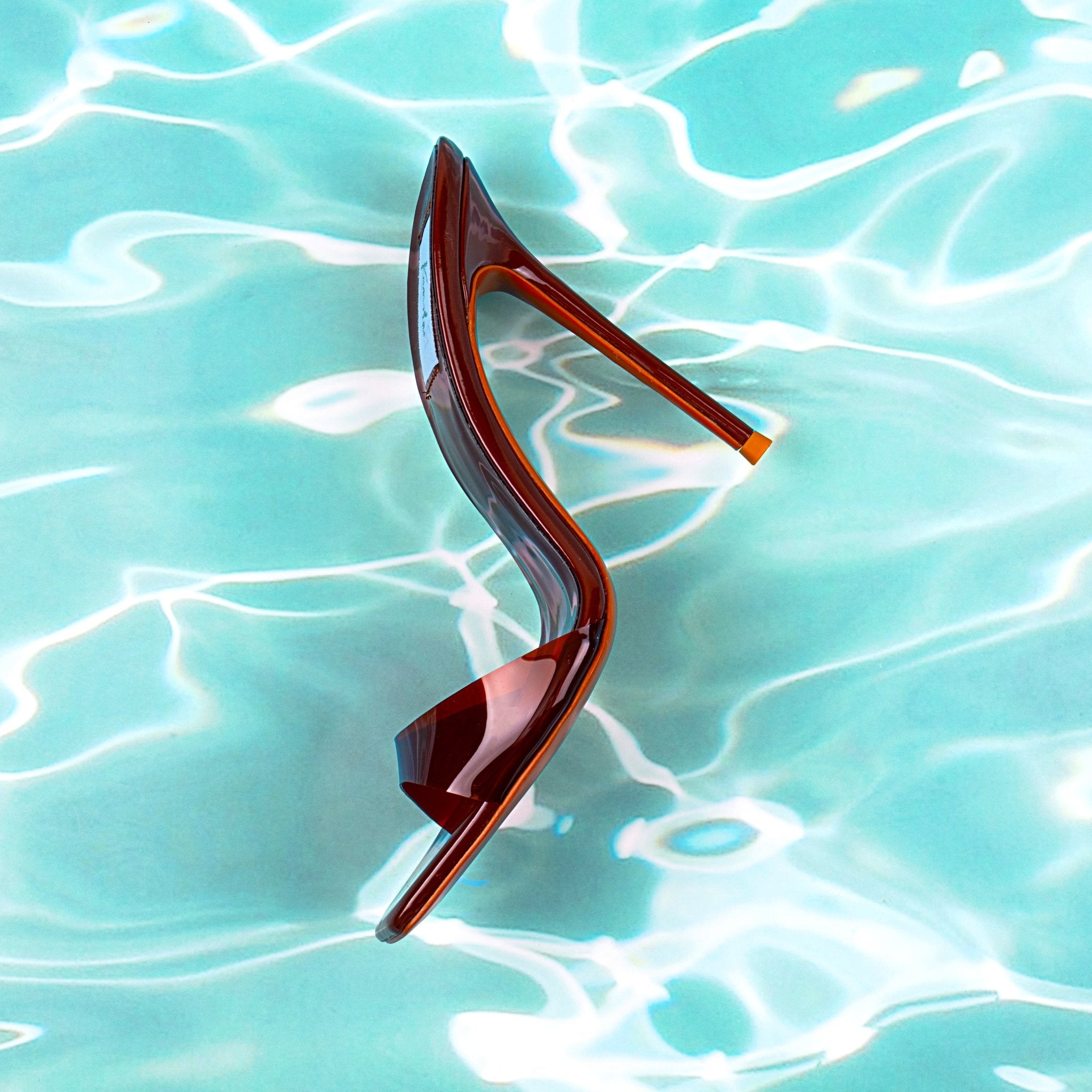 Choco Transparent PVC Mules - Kandee