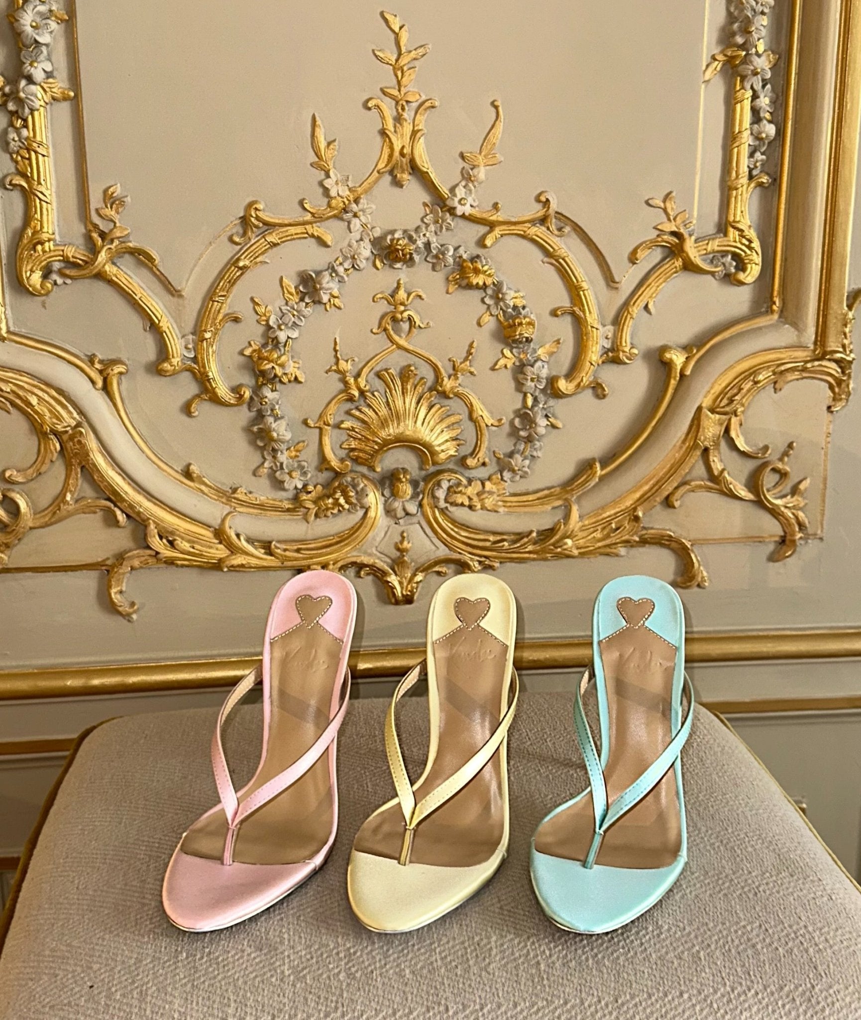 Butter Yellow Silk Thong Sandal - Kandee
