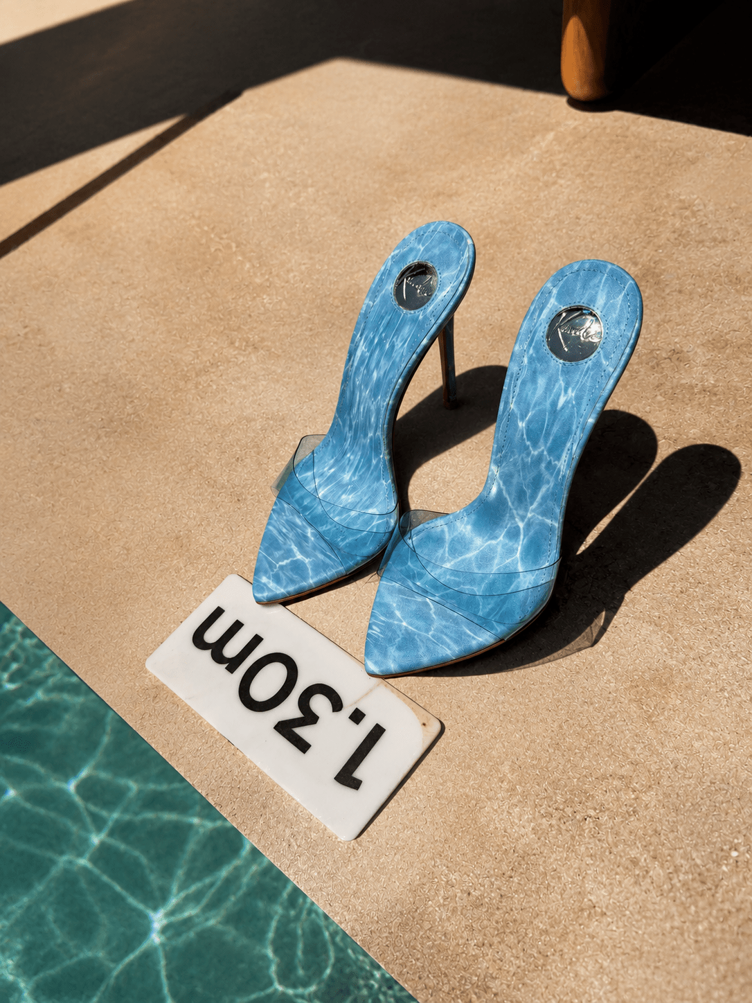 Poolside Semi transparent PVC Mules - Kandee