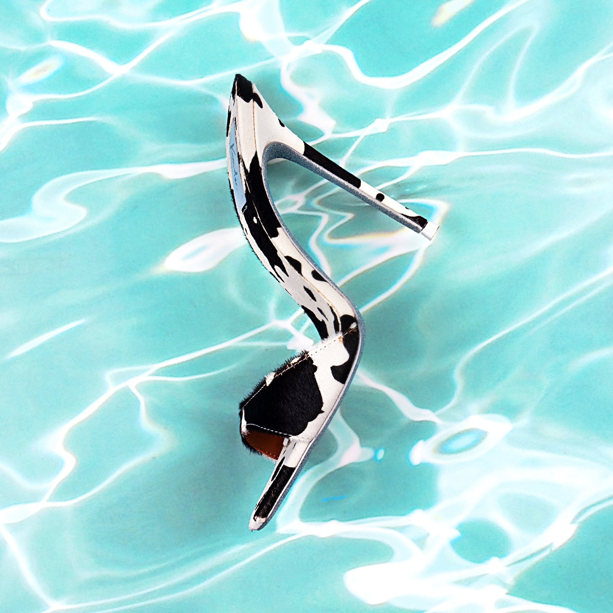 Got Milk Calf Fur Mules - Kandee